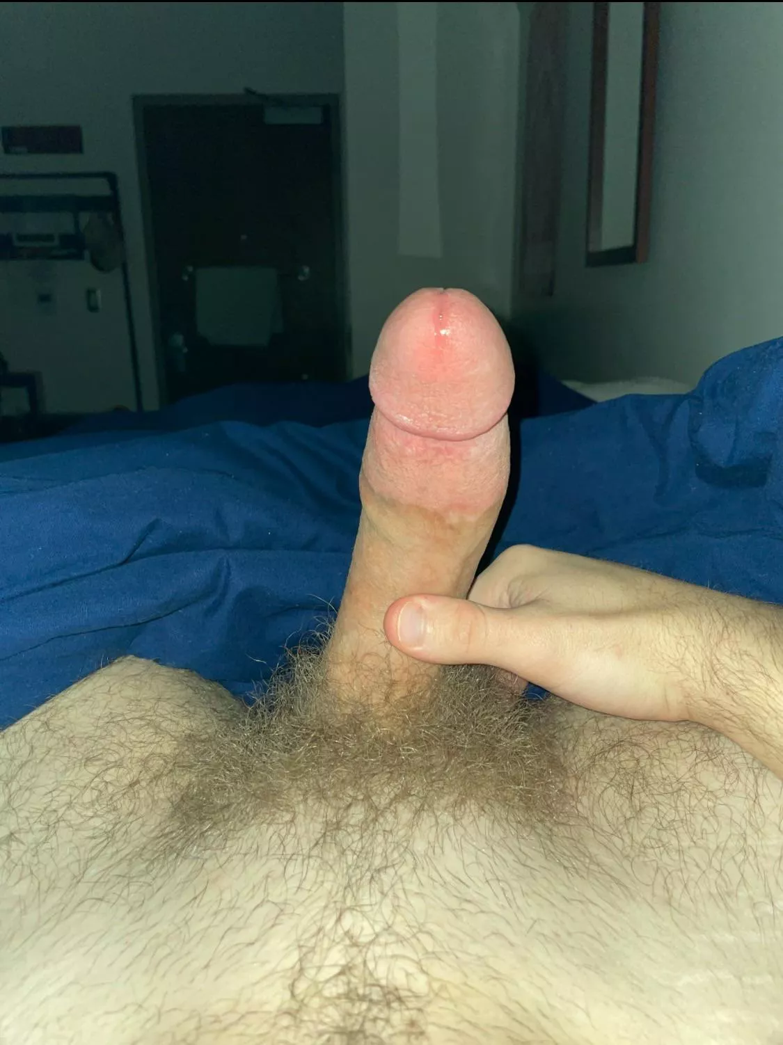 19 Rock hard and starting to leak, do you like it?