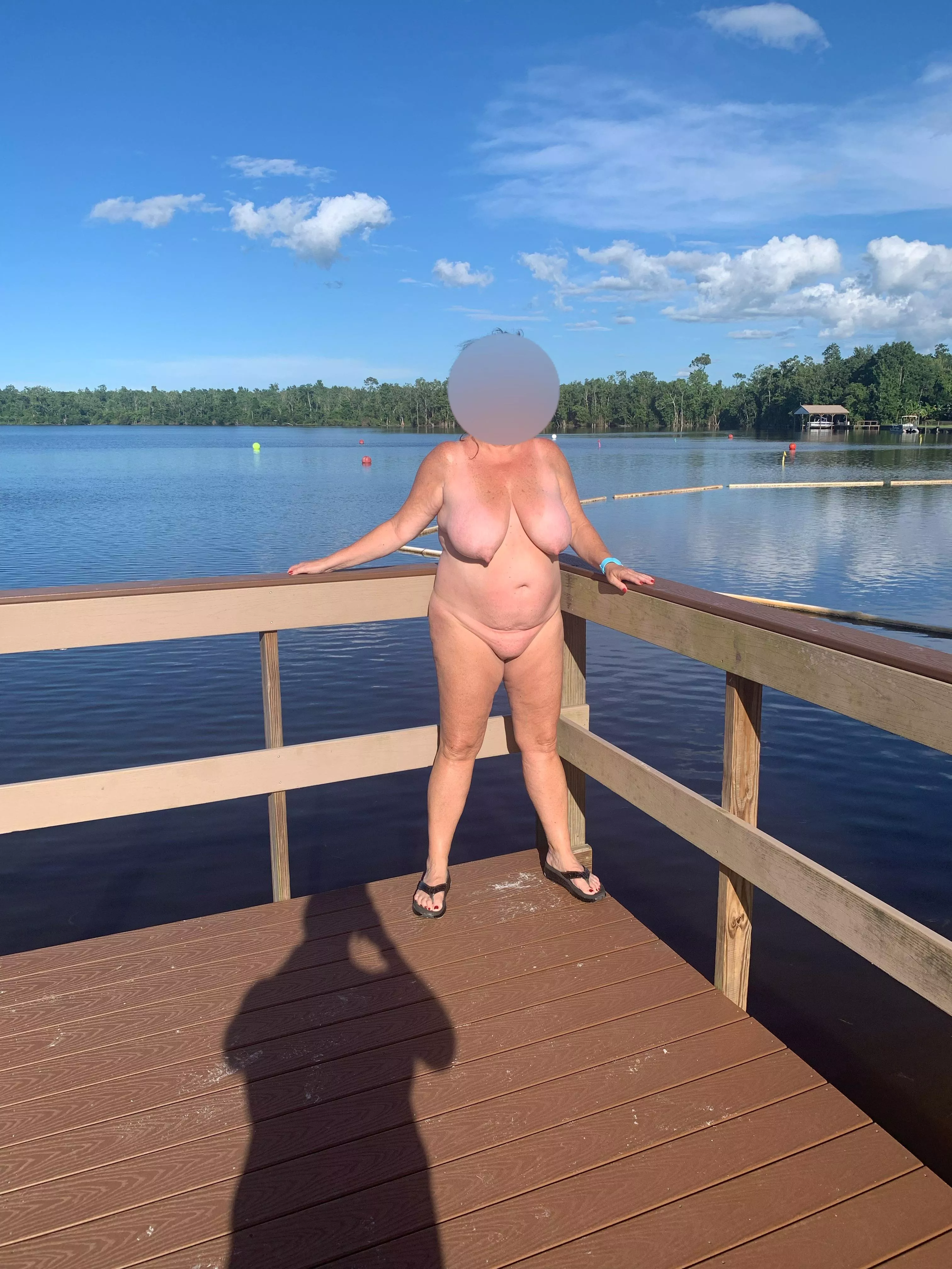 1st time at nudist resort!! [F55]