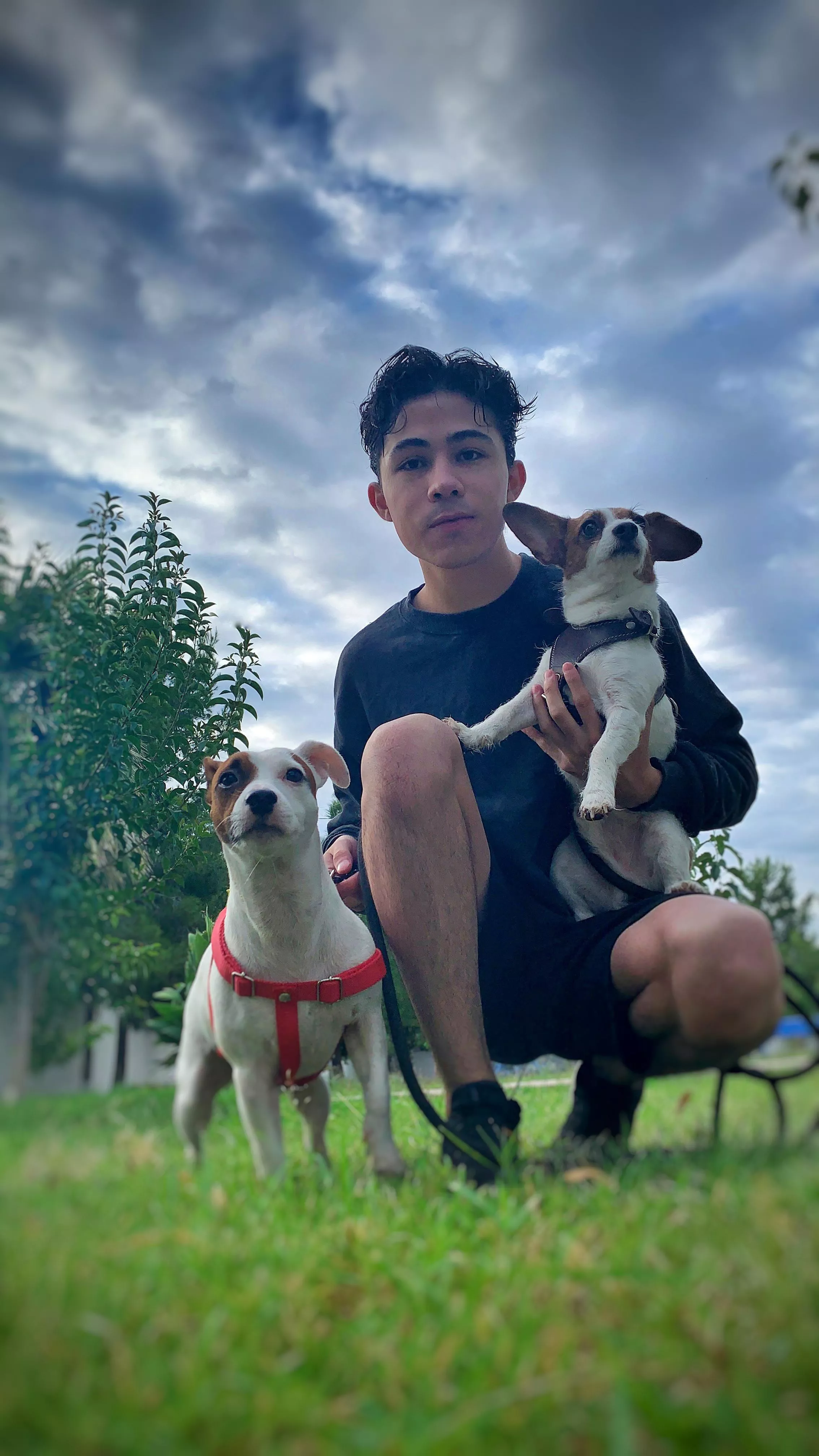 [21]Today at the park with the puppies (HMU if you want to chat) 😊