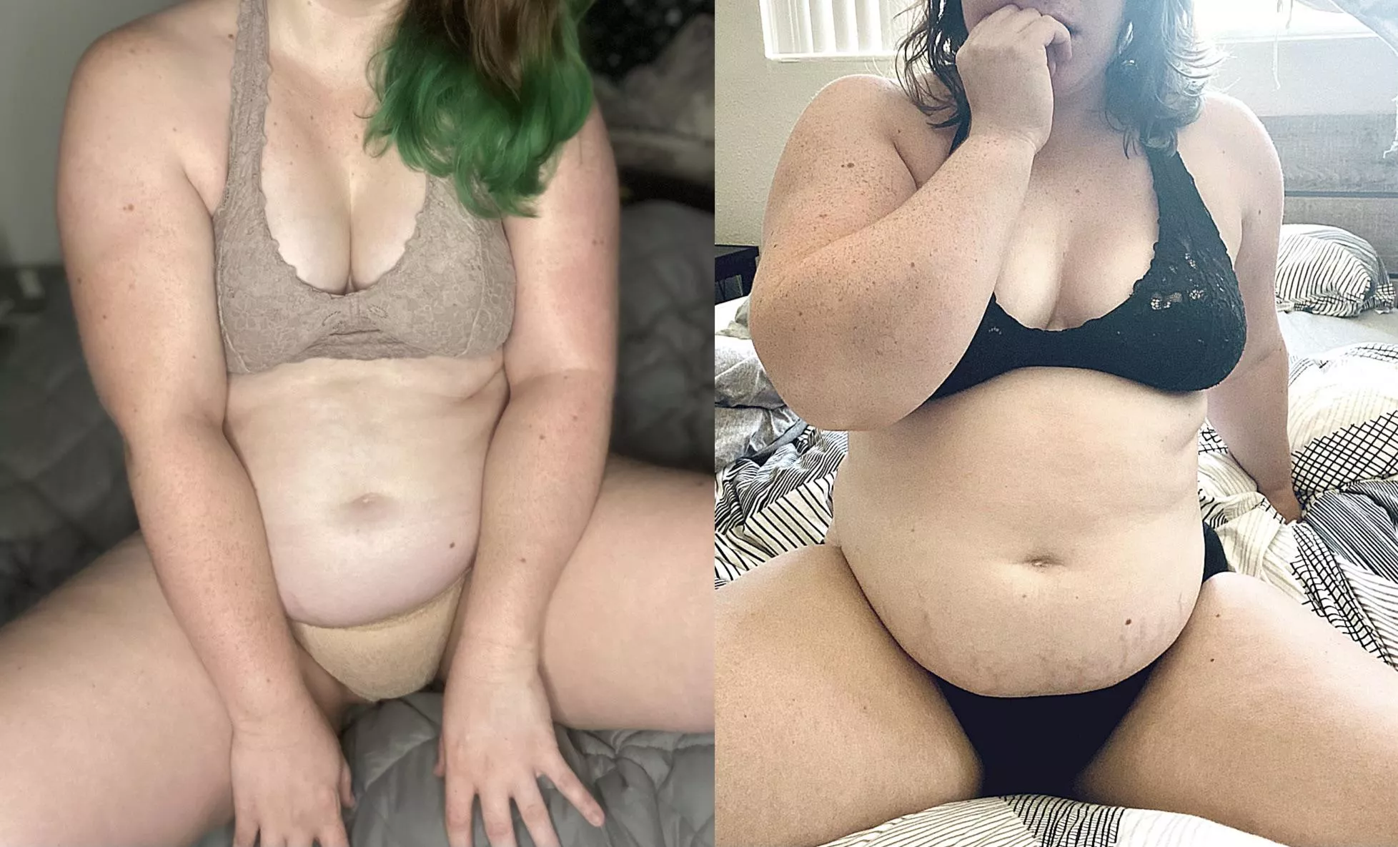 26 pounds later… Which do you prefer? 😍