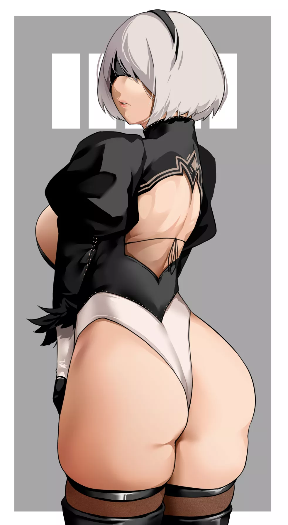 2B lewd Body Leotard (Bakkanki) [Nier]