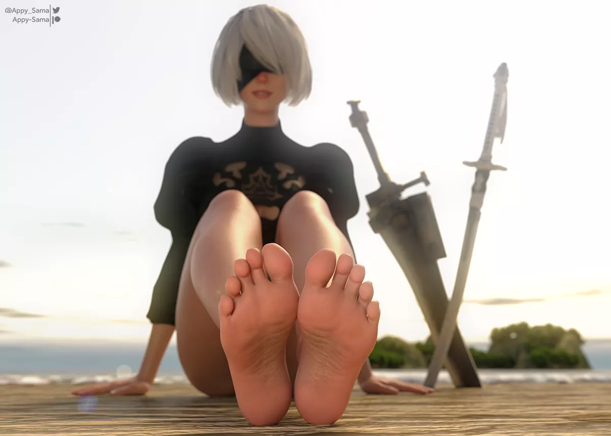 2B On The Beach (Appy-Sama) [NieR: Automata]