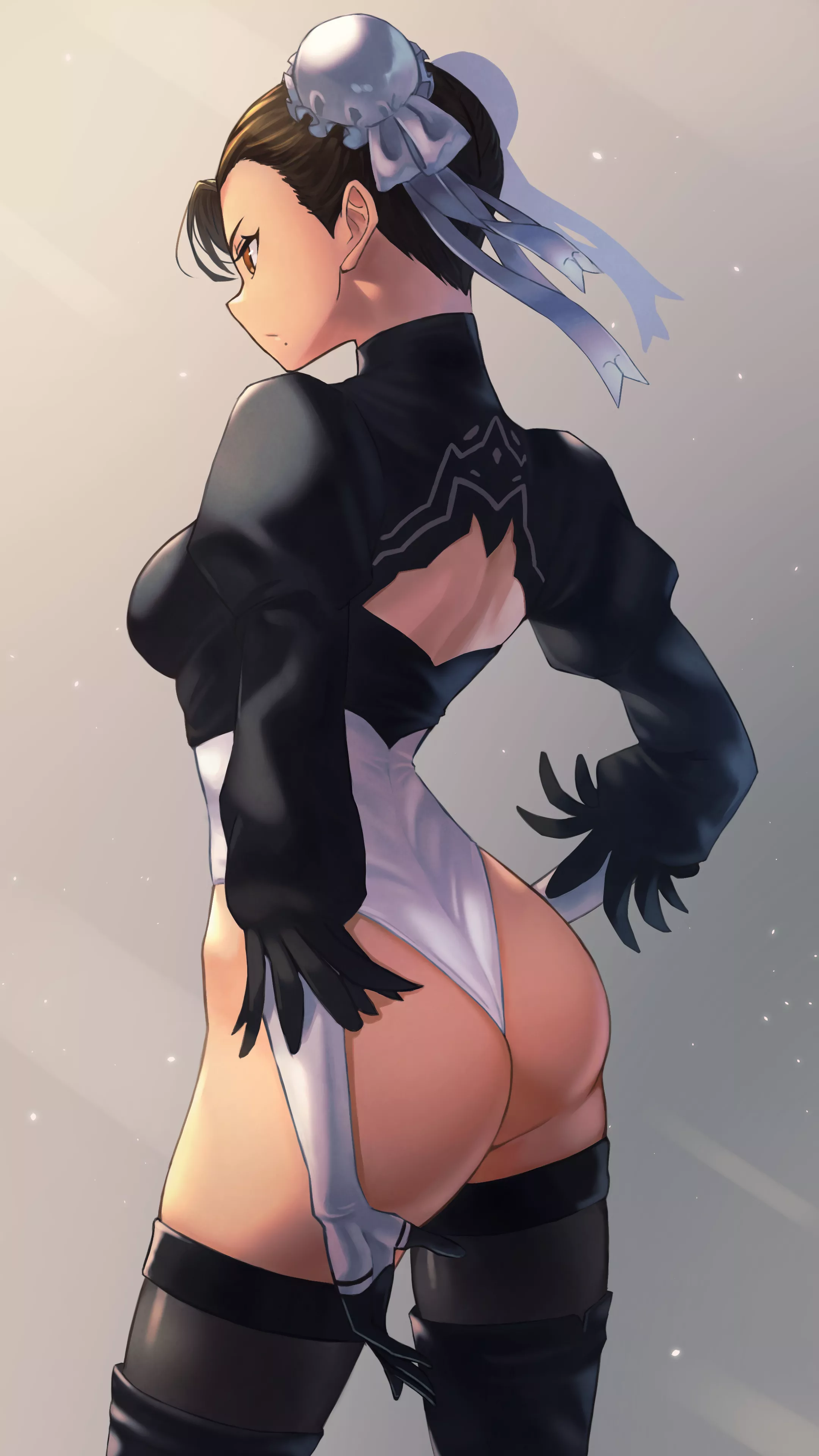 2B x Chun-Li (Hiragana) [Nier + Street Fighter]