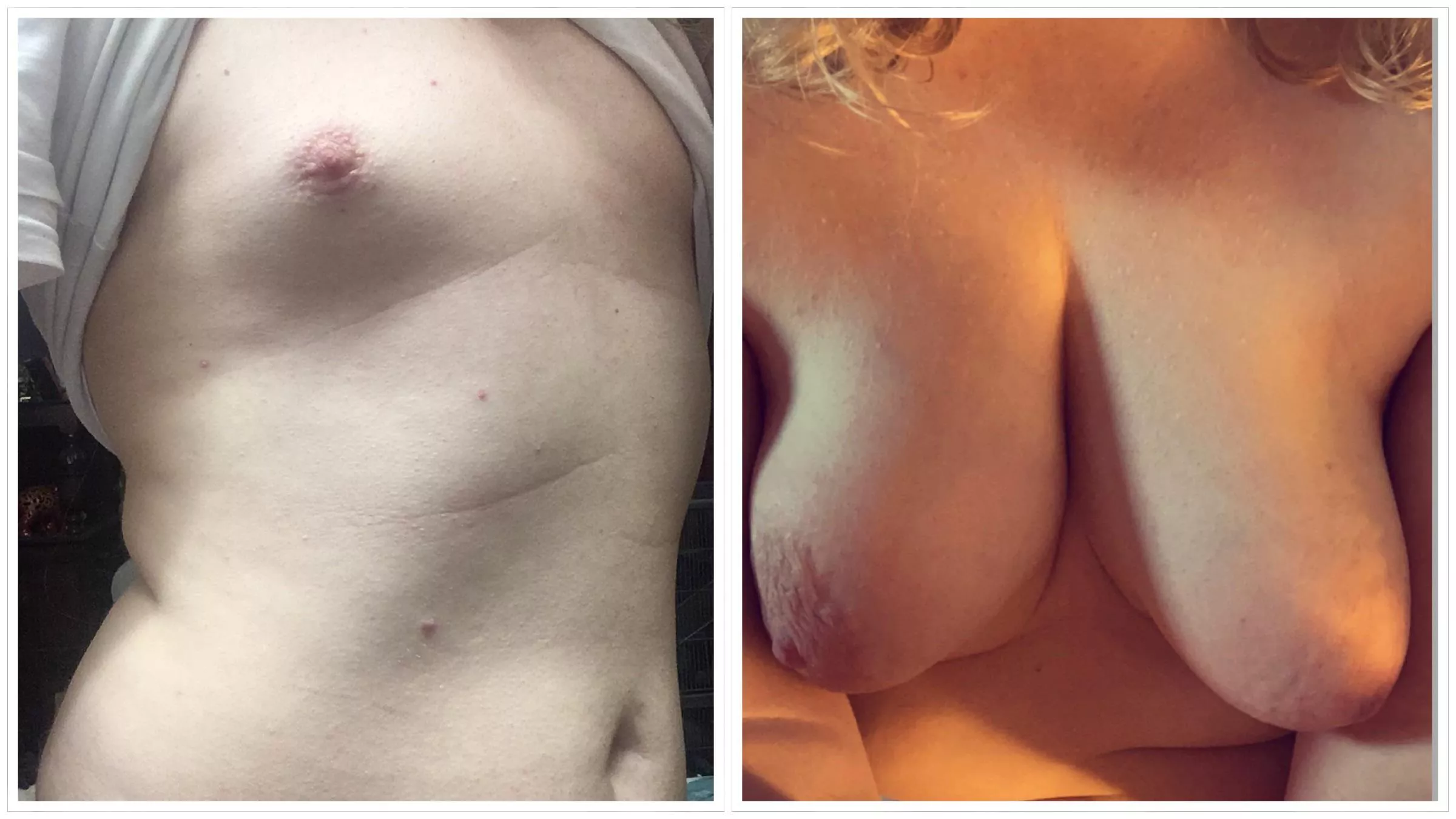 3 years of estrogen pumped into my body and it has been thoroughly feminised and moulded to be used by men, including these juicy natural breasts😌