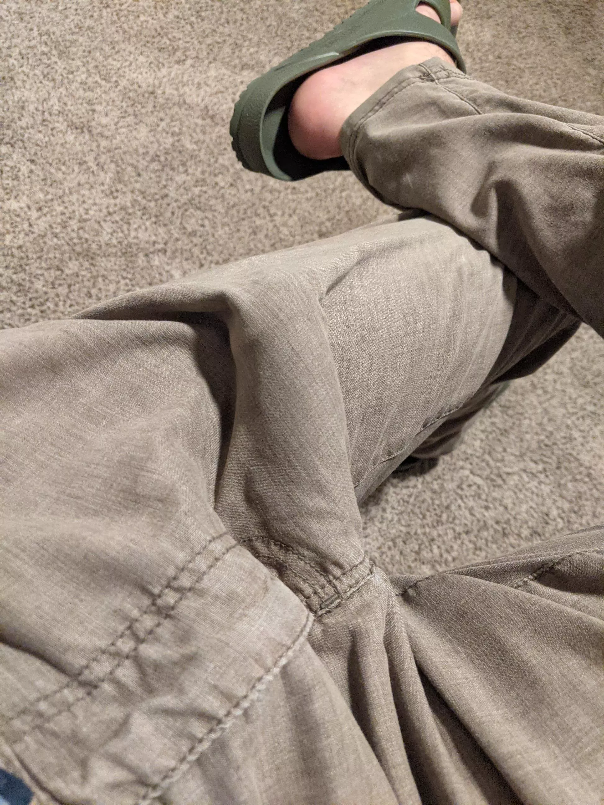 [33] In my favorite pants. I like how thin they are...