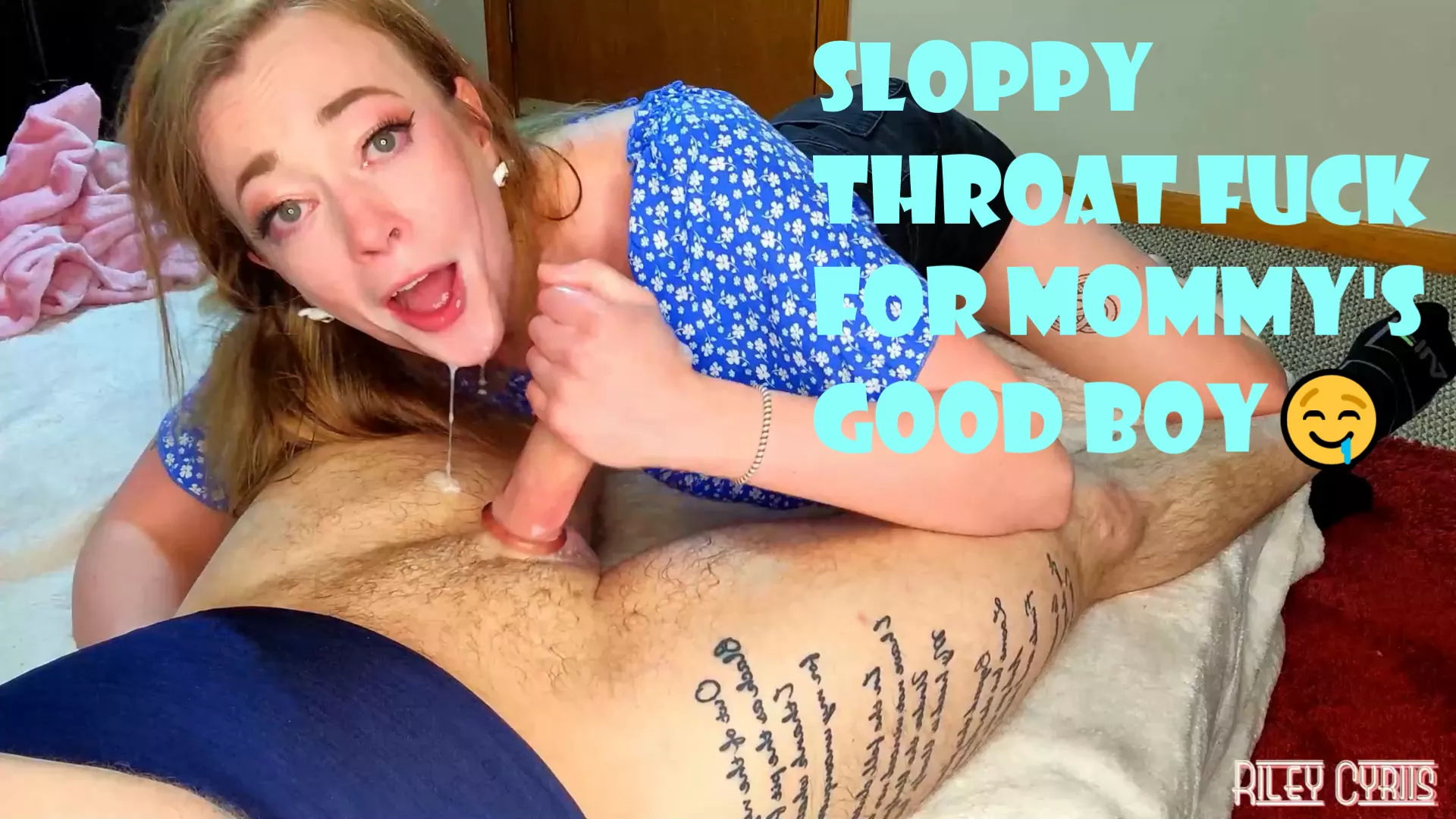 34 minute sloppy deepthroat facefuck for mommy's good boyðŸ’¦ Launching Sunday ðŸ¥°