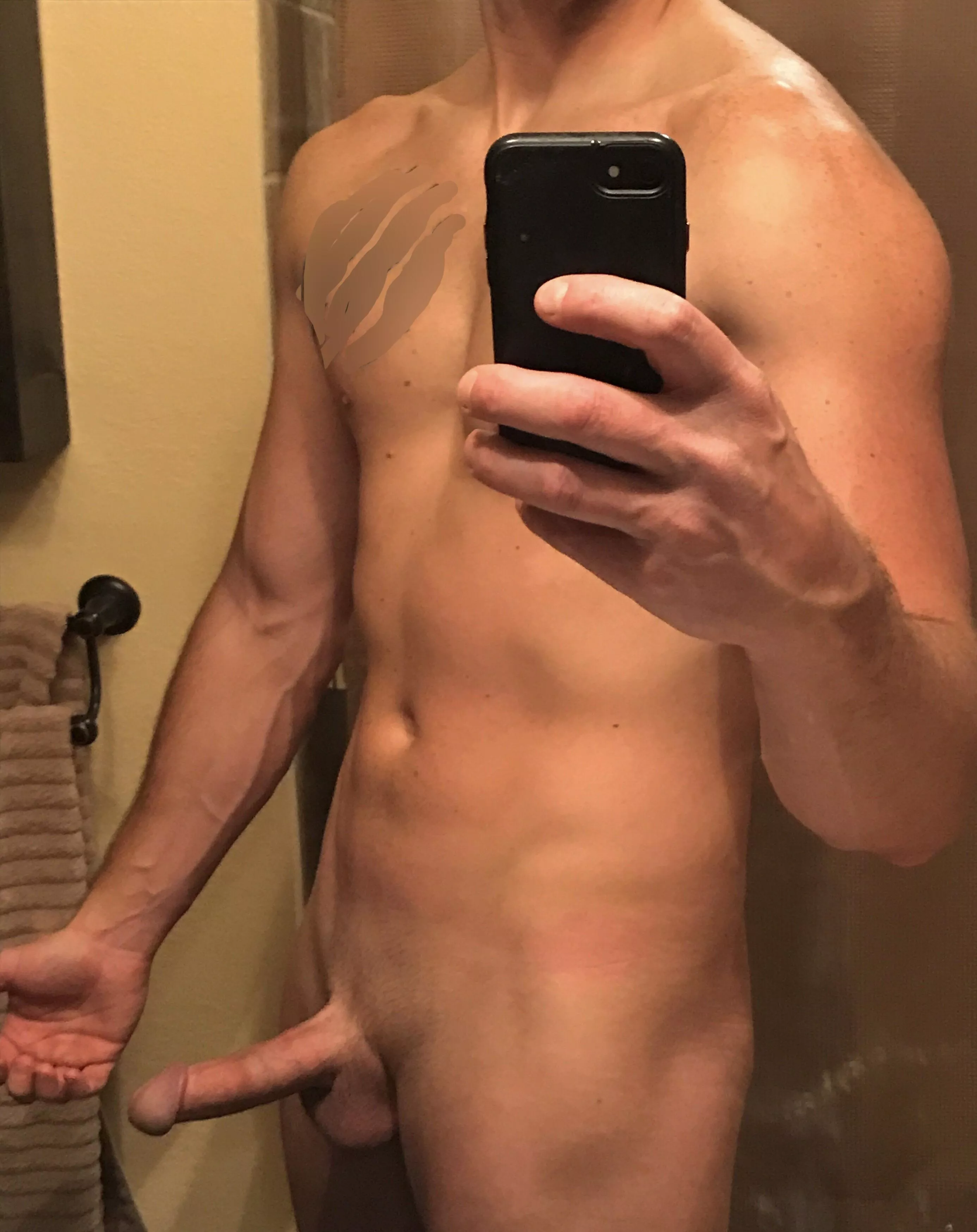 [35] just your typical post gym/pre shower selfie