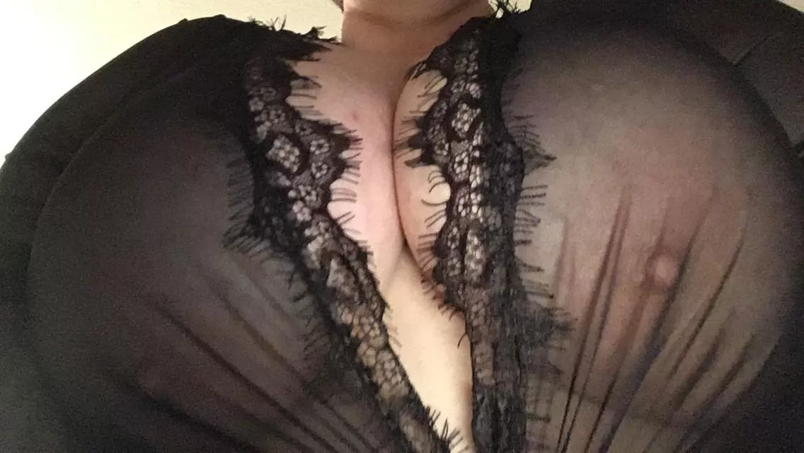 38N tits in sheer top