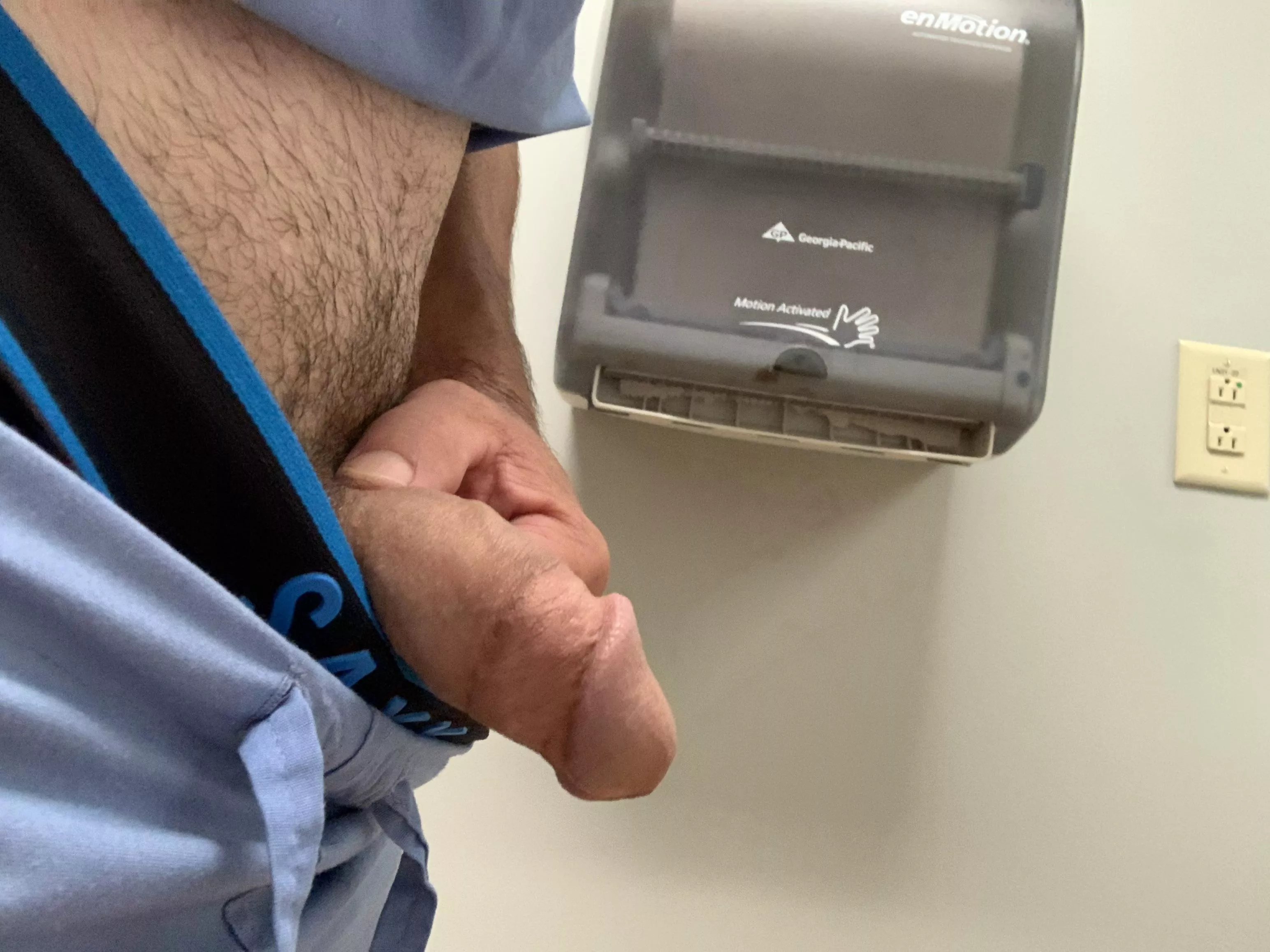 (39M) working the CoVID unit today. Does the staff bathroom count as public?