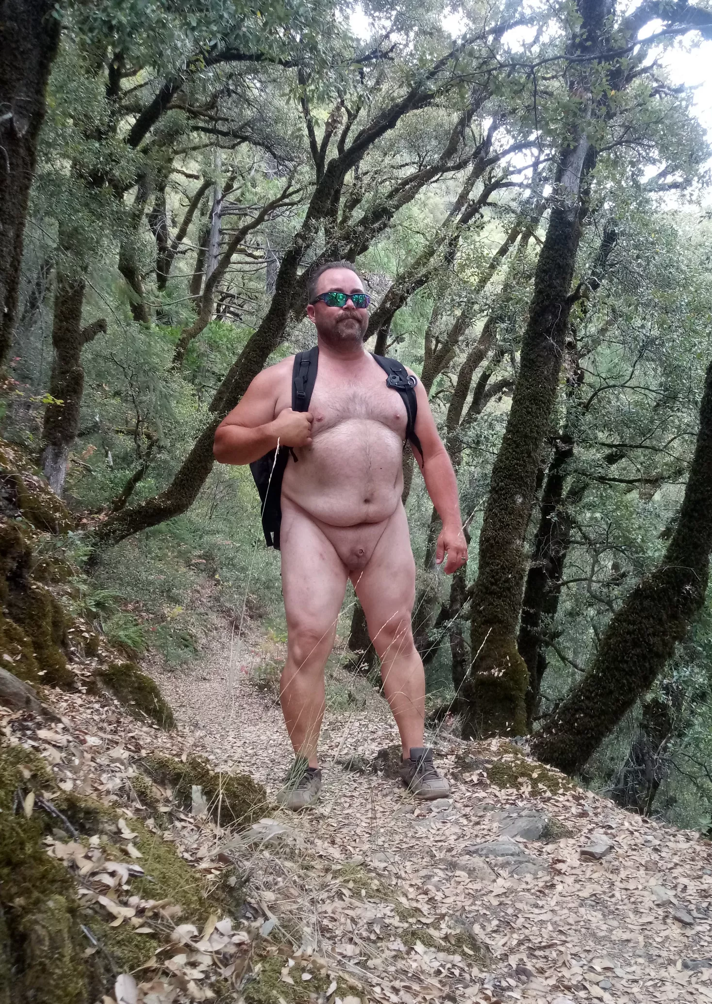 (50) Out for a long hike, 100% nude. :)