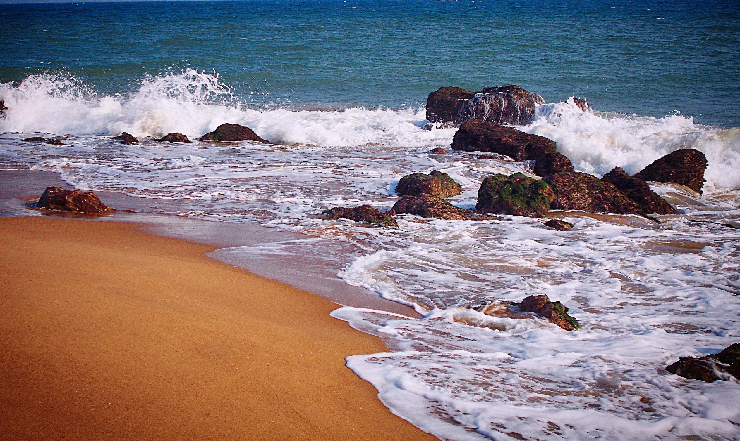 A beach in Vishakhapatnam