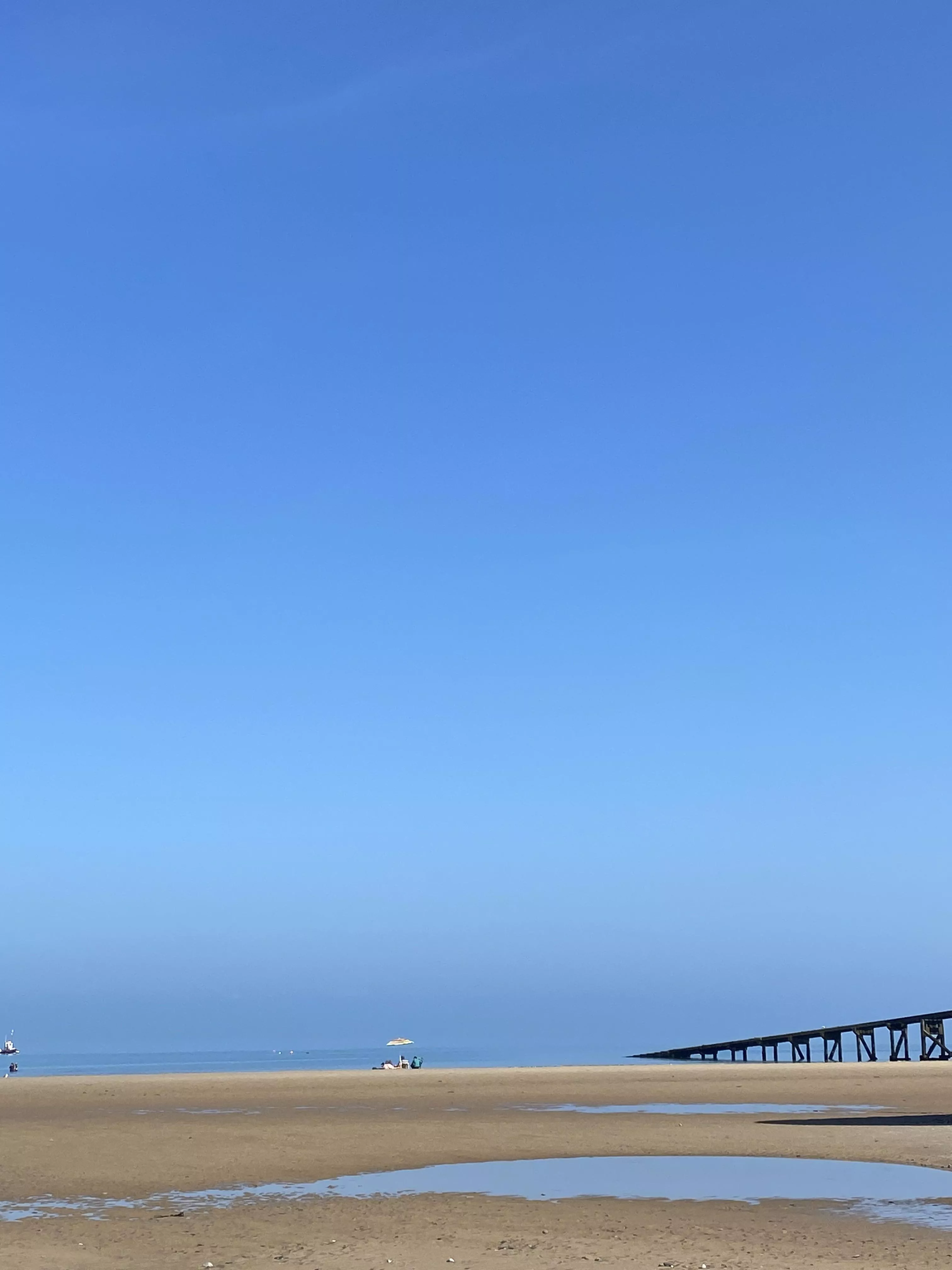 A beautiful day on the beach in Tenby, Wales