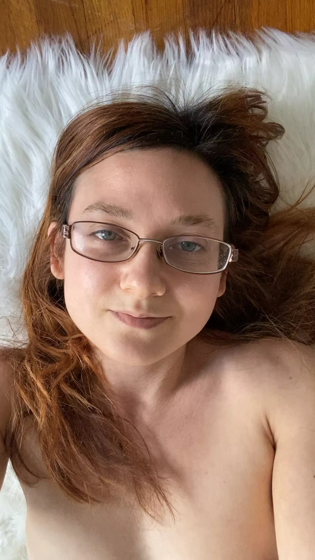 A beautiful morning for no makeup, no clothes...but yes glasses