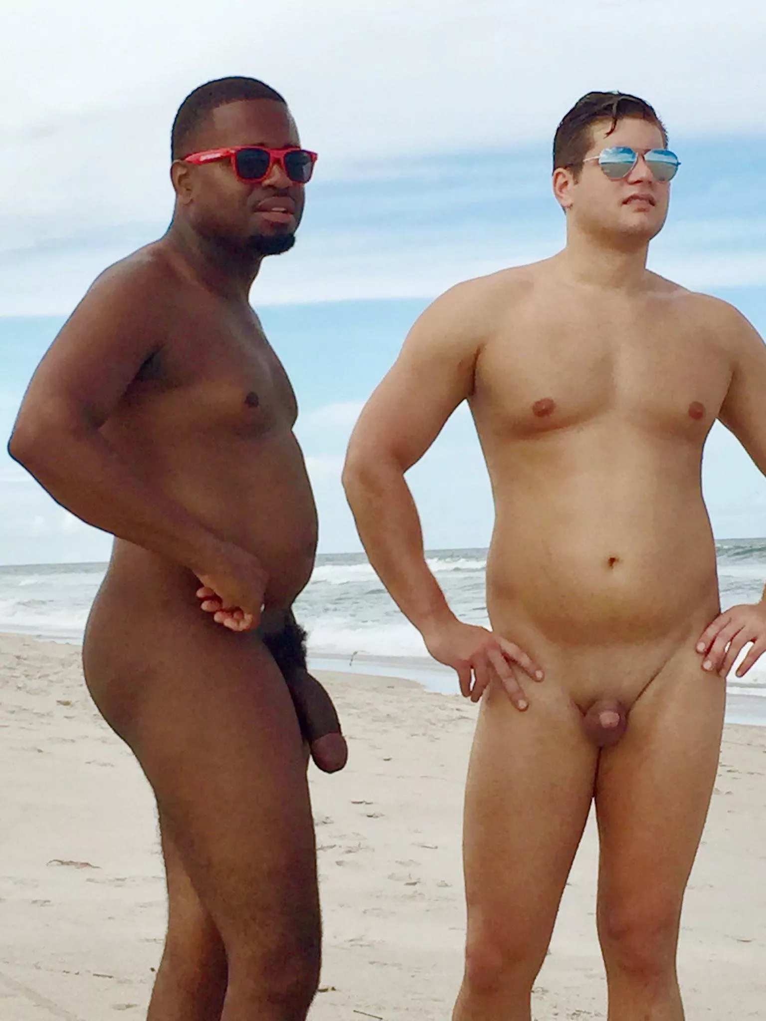 A Big Black Cock and A Small White Clit at the Beach!! 🏖