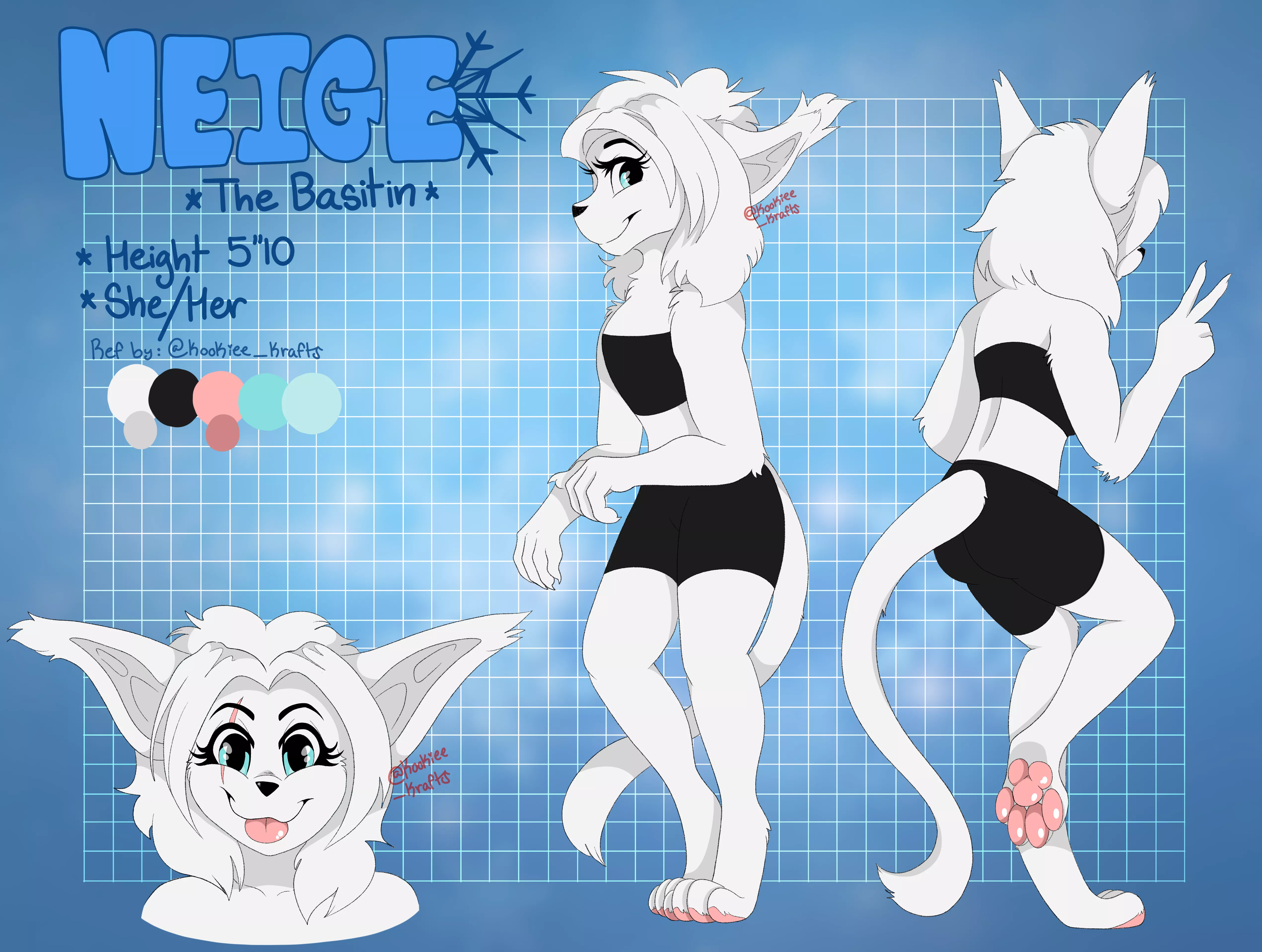 A commission of a character I have wanted a ref for a while (art by @Kookie_Krafts on Telegram)