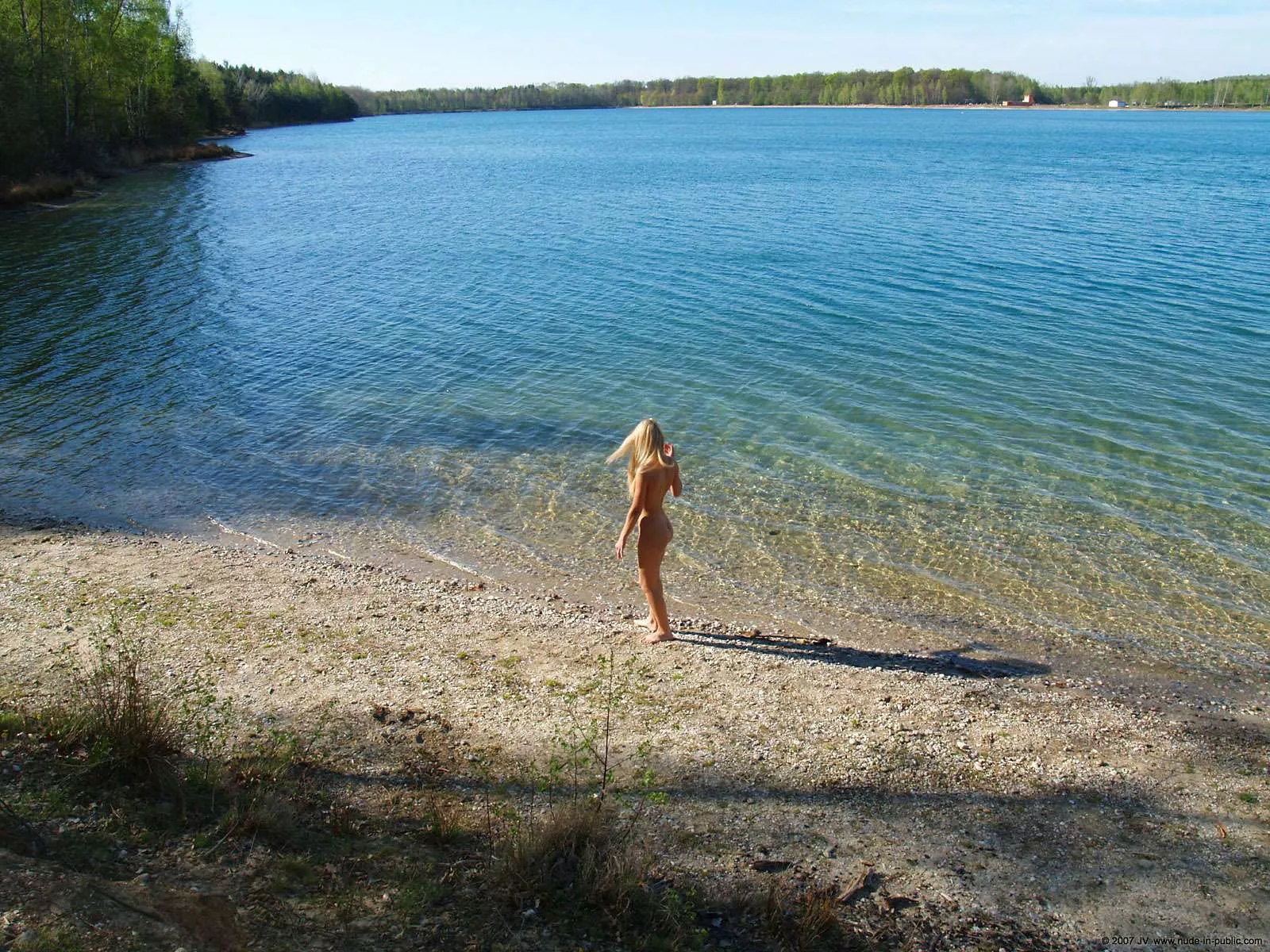 A day nude at a lake