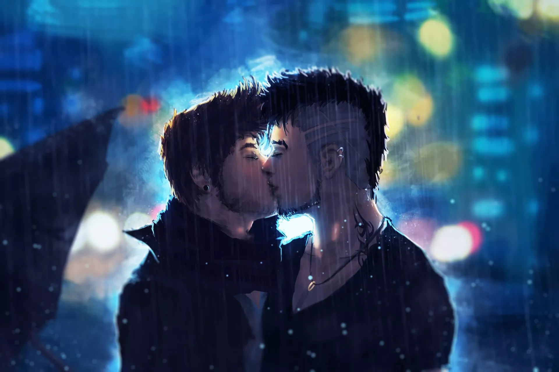 A Kiss in the Rain by Ronald Kuang