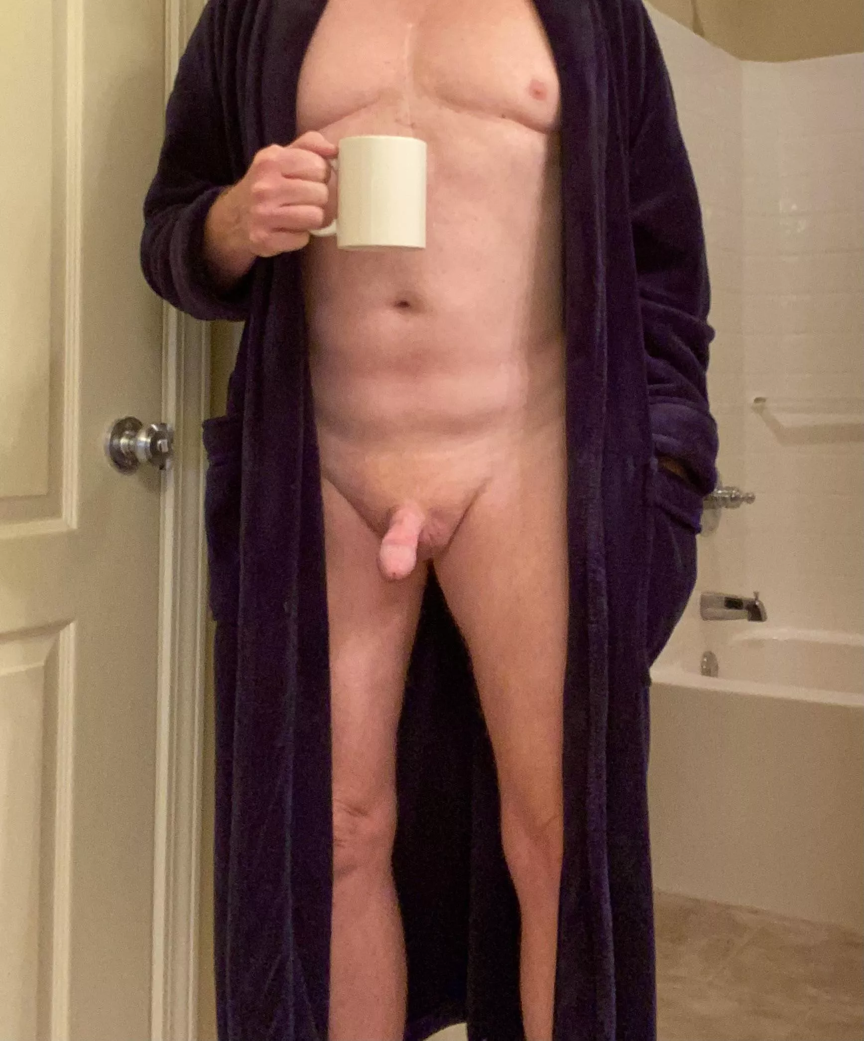 A little chilly this morning. Perfect for a warm robe and hot coffee! Have a great day!