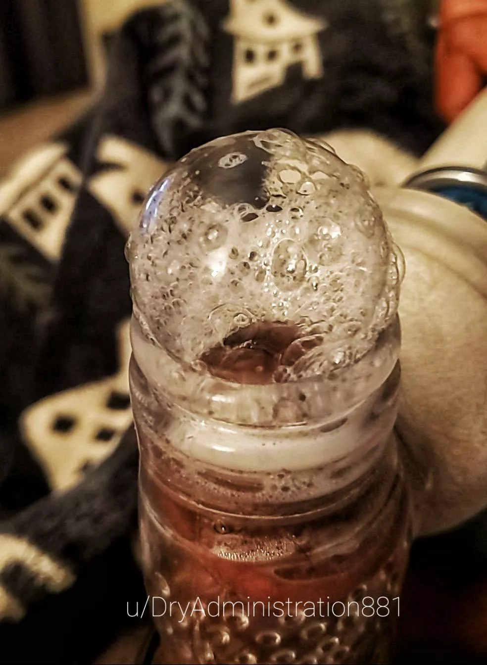 A whole bubble of precum, pretty impressed by it, if I do say so myself