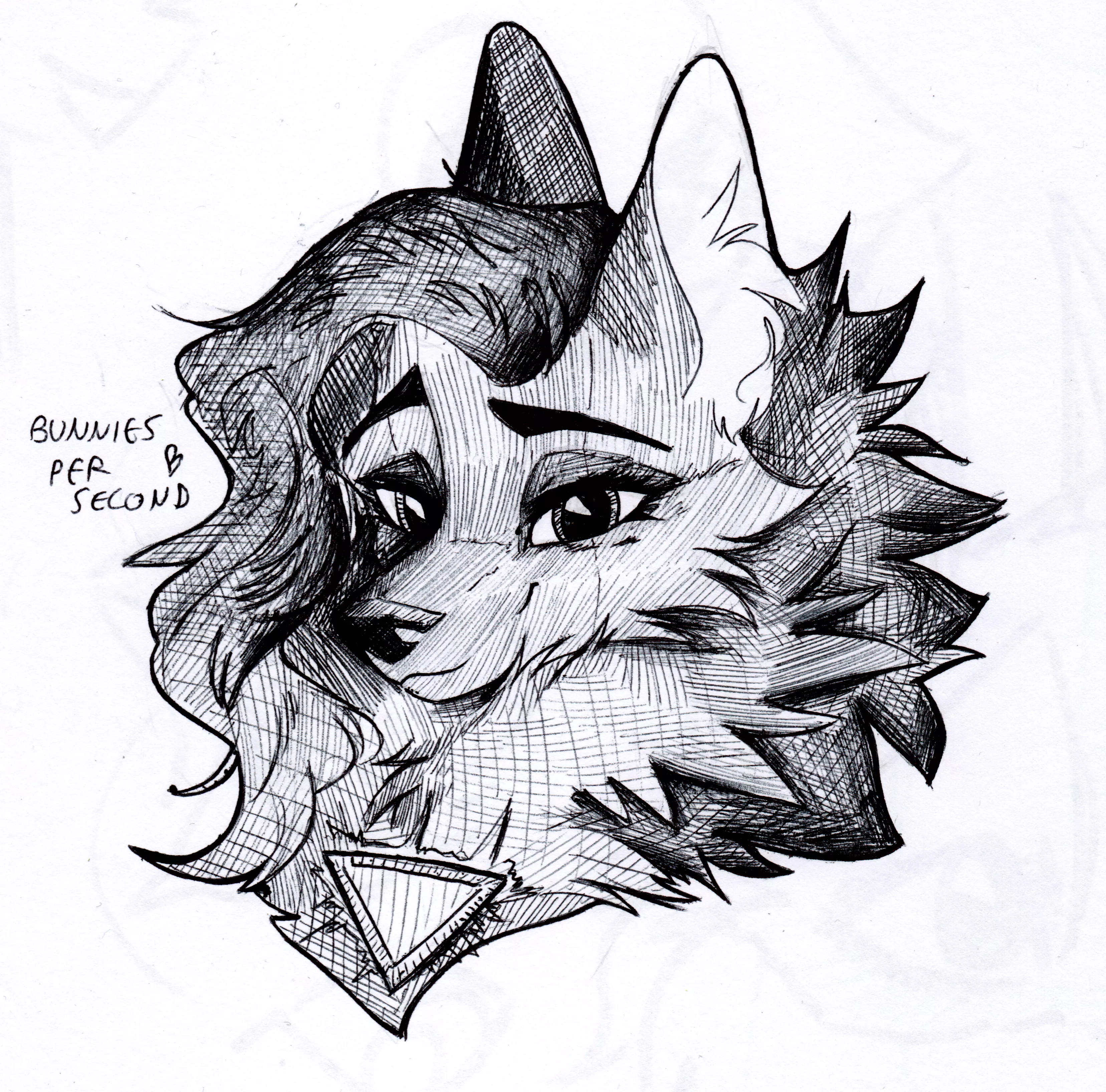 A wolfy lady commission from Twitter! I loved drawing her :3