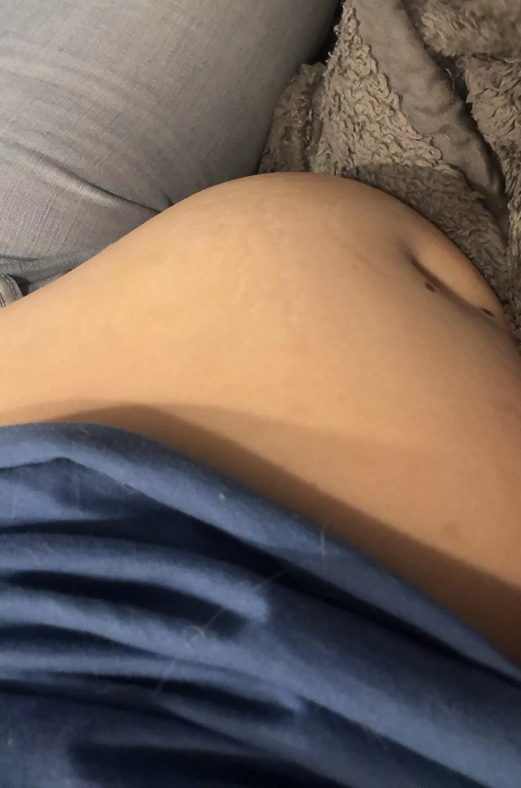 About to stuff this big belly. Itâ€™s been growing so much!