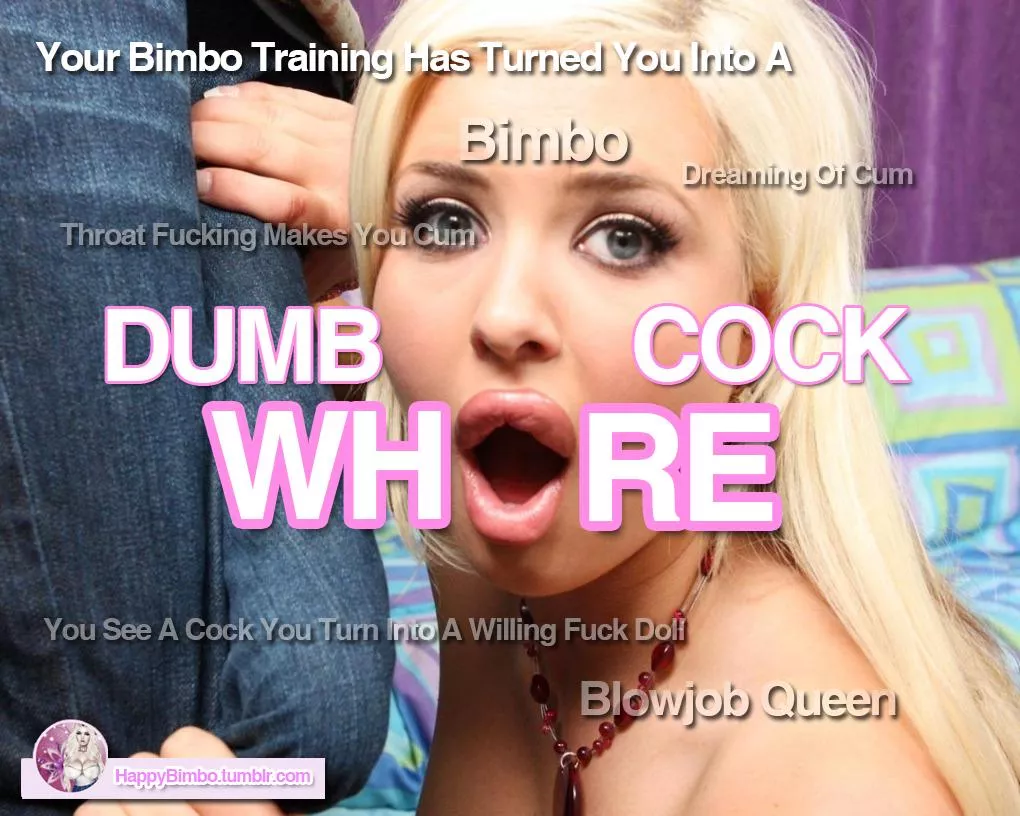 Accept your place as a bimbo cock slave. Come kik me: HungAlphaBwc2021