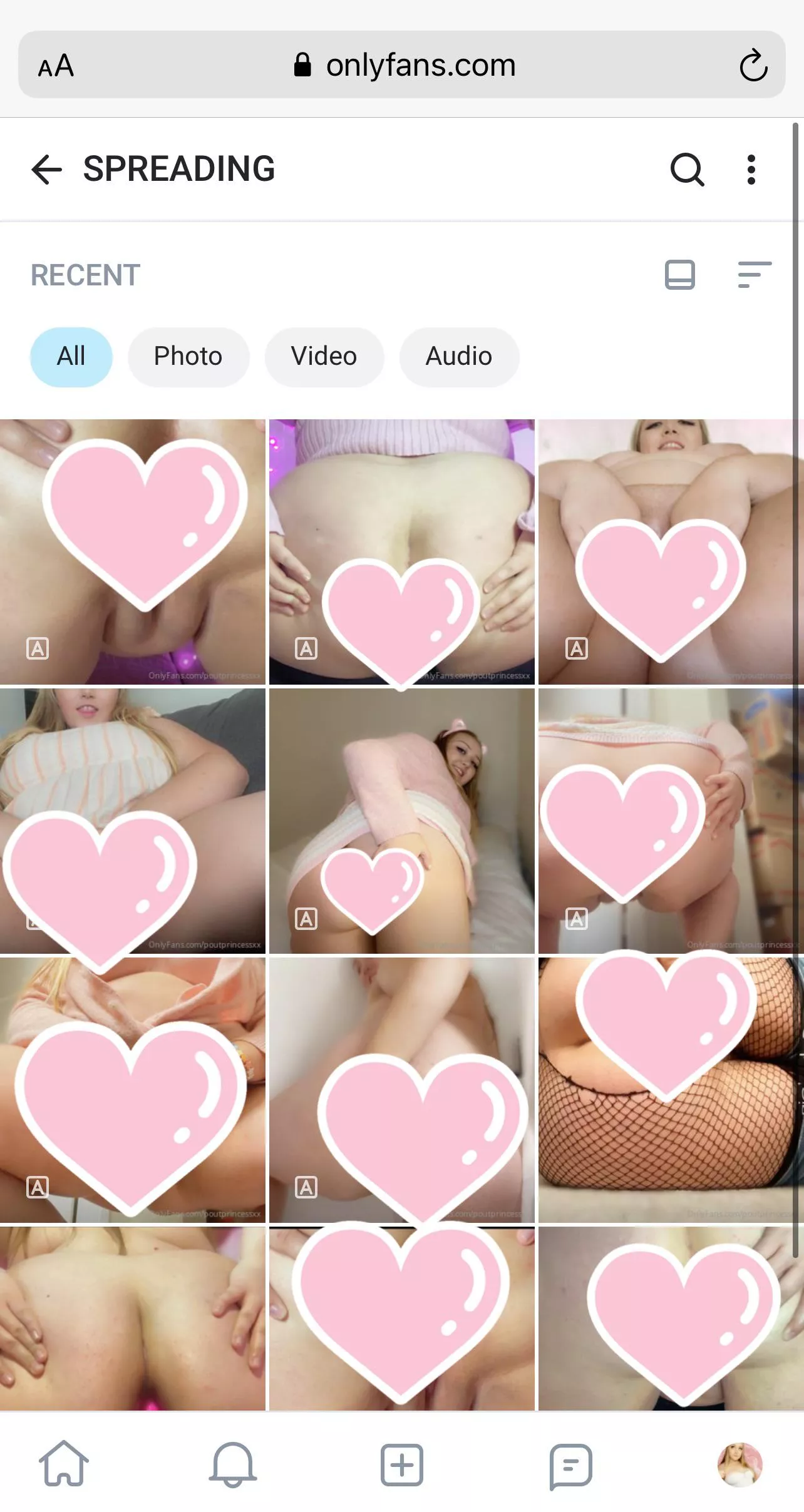 added a new album to my page! spreading lips & cheeks for the world to see my pink holes 🥰 link in comments