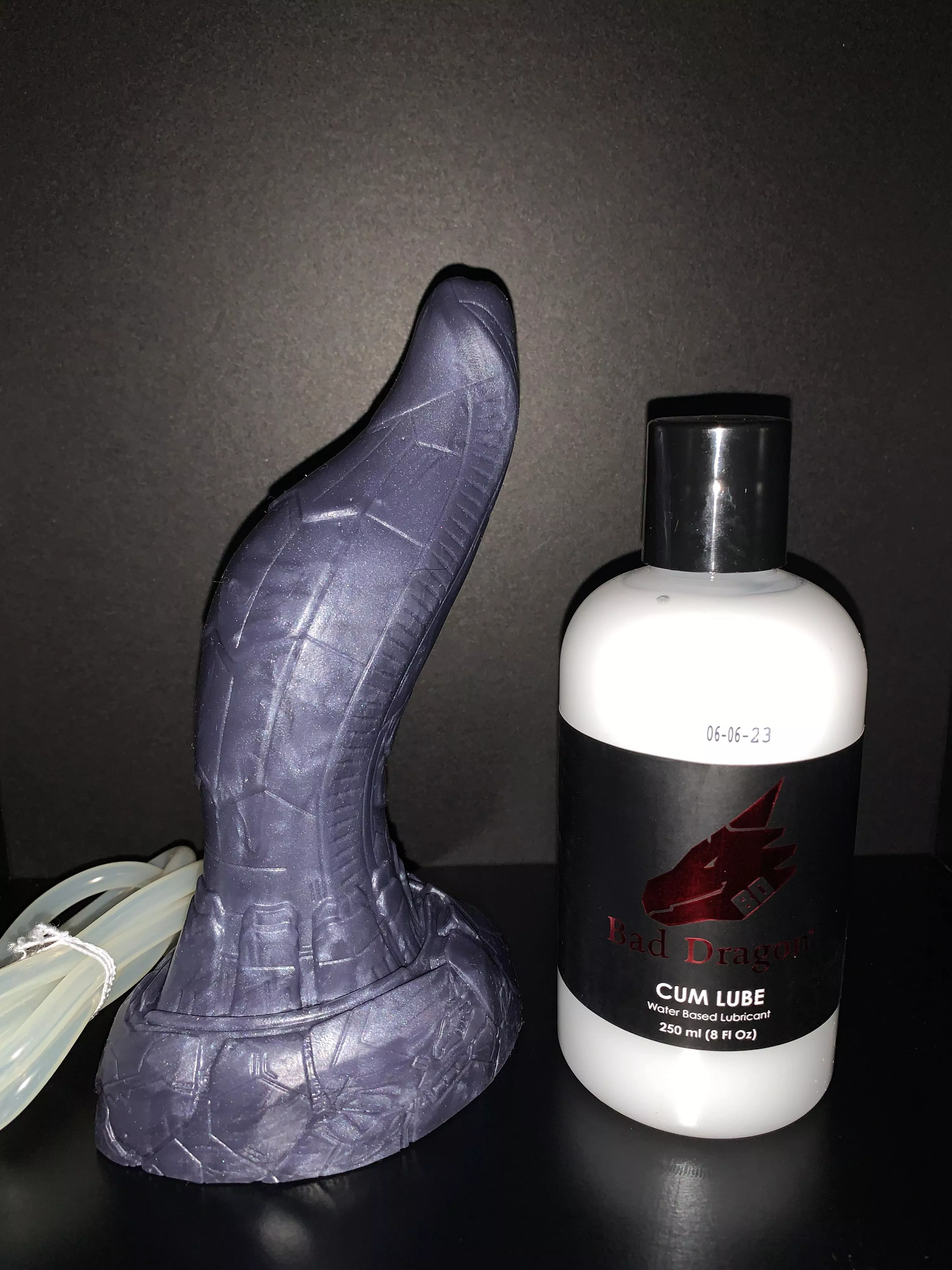 After seeing others reviews on the small, I bought a mini Habu w/o looking at the dimensions. Needless to say, mini Habu is TINY. Wish I would have gone with a small instead! Picture w/ the cumlube to get an idea of itâ€™s size.