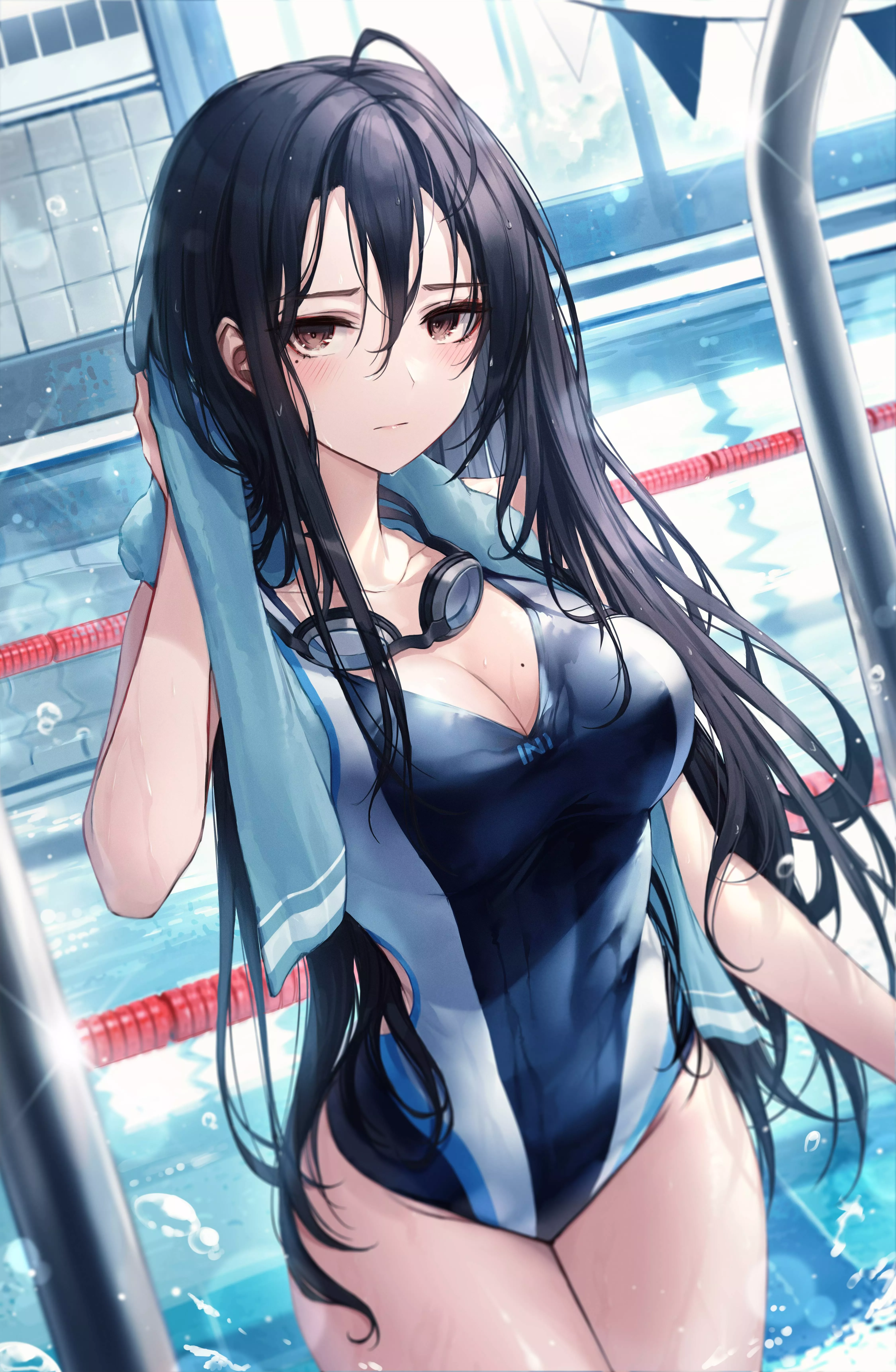 After swimming in the pool [Original]