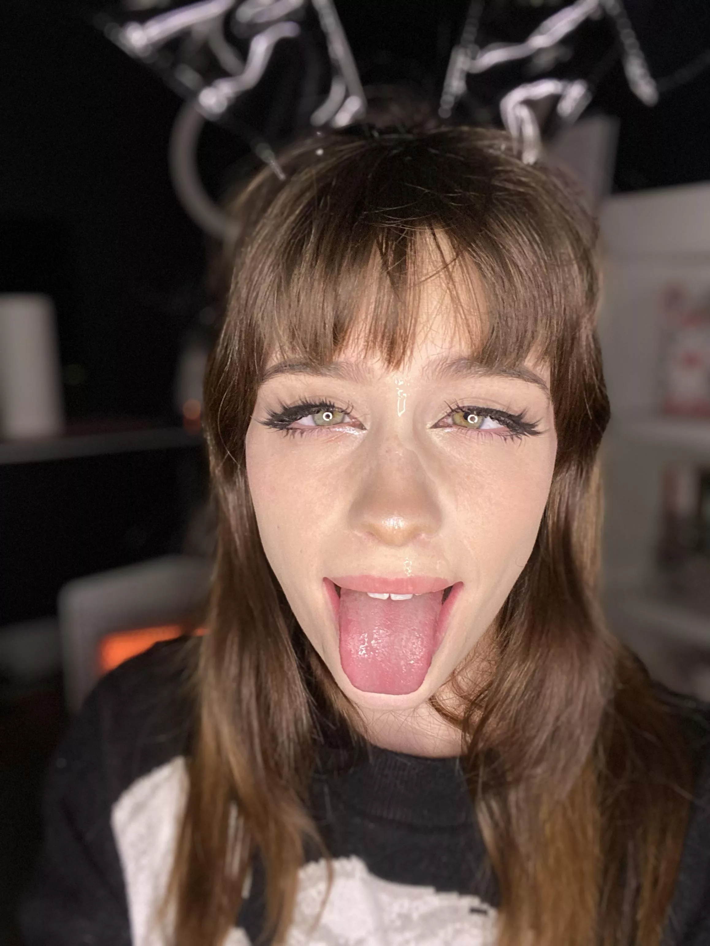 Ahegao cum selfie attempt😅(19f OC)