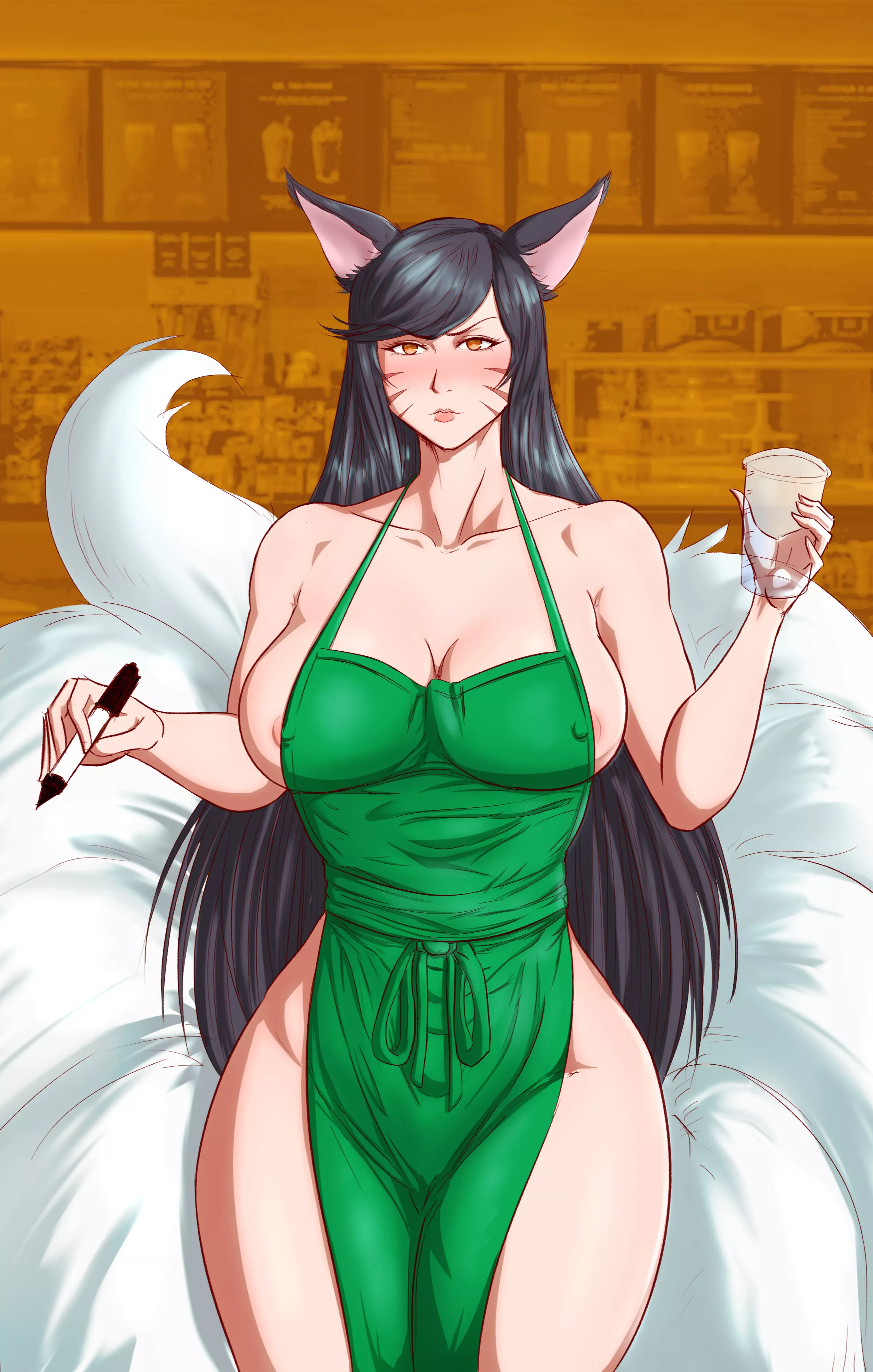 Ahri Starbucks (Nira_moli)