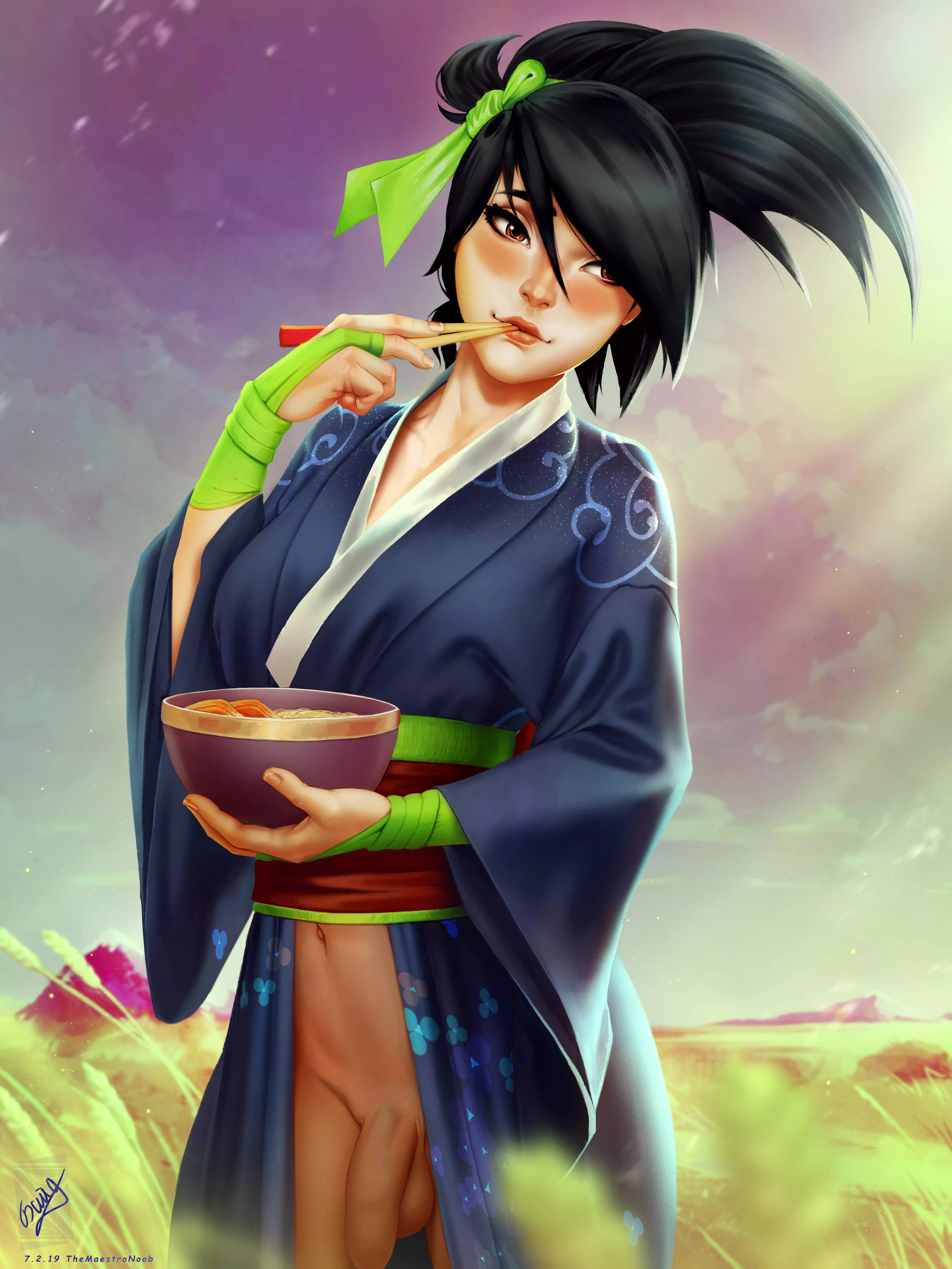 Akali Eating Ramen (Themaestronoob) [League Of Legends]