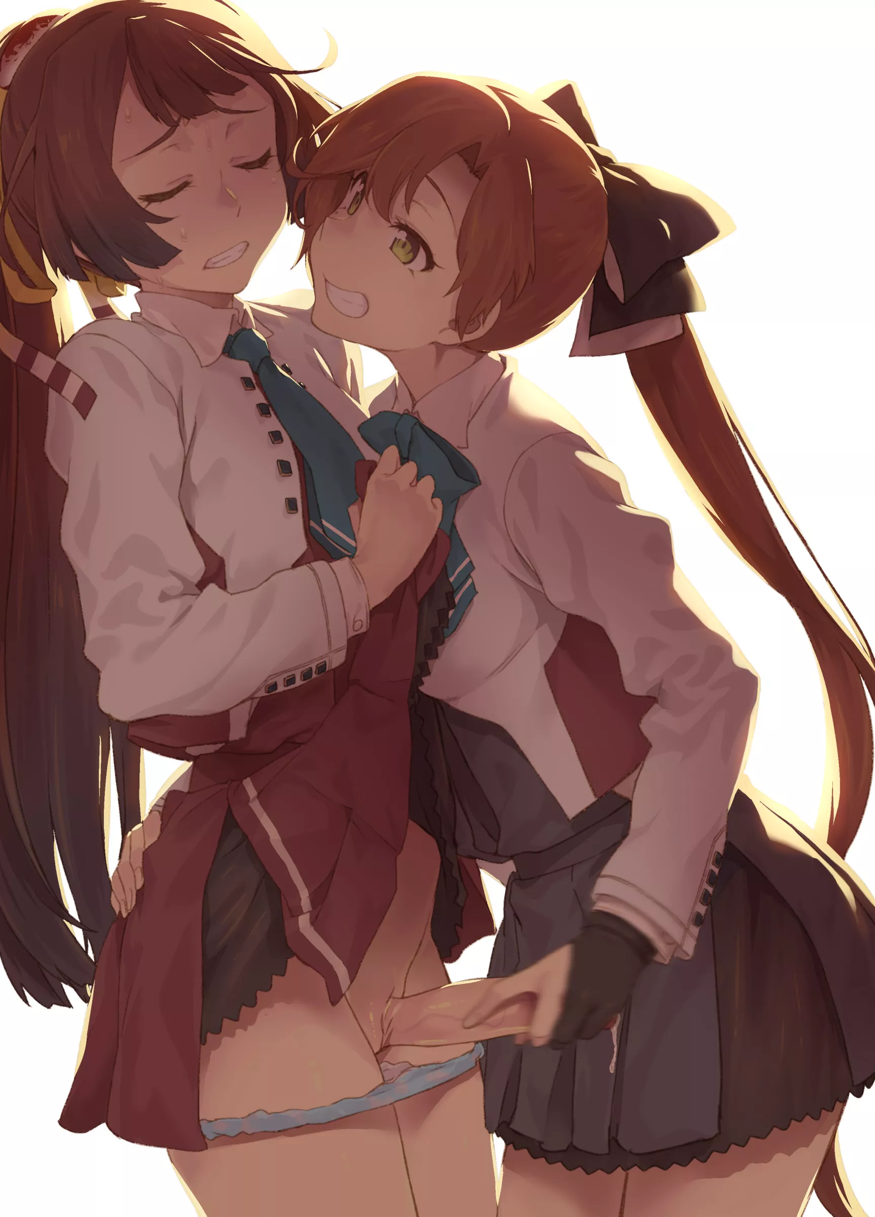 Akigumo And Kazagumo Handjob (Takemura Sessyu) [Kantai Collection]