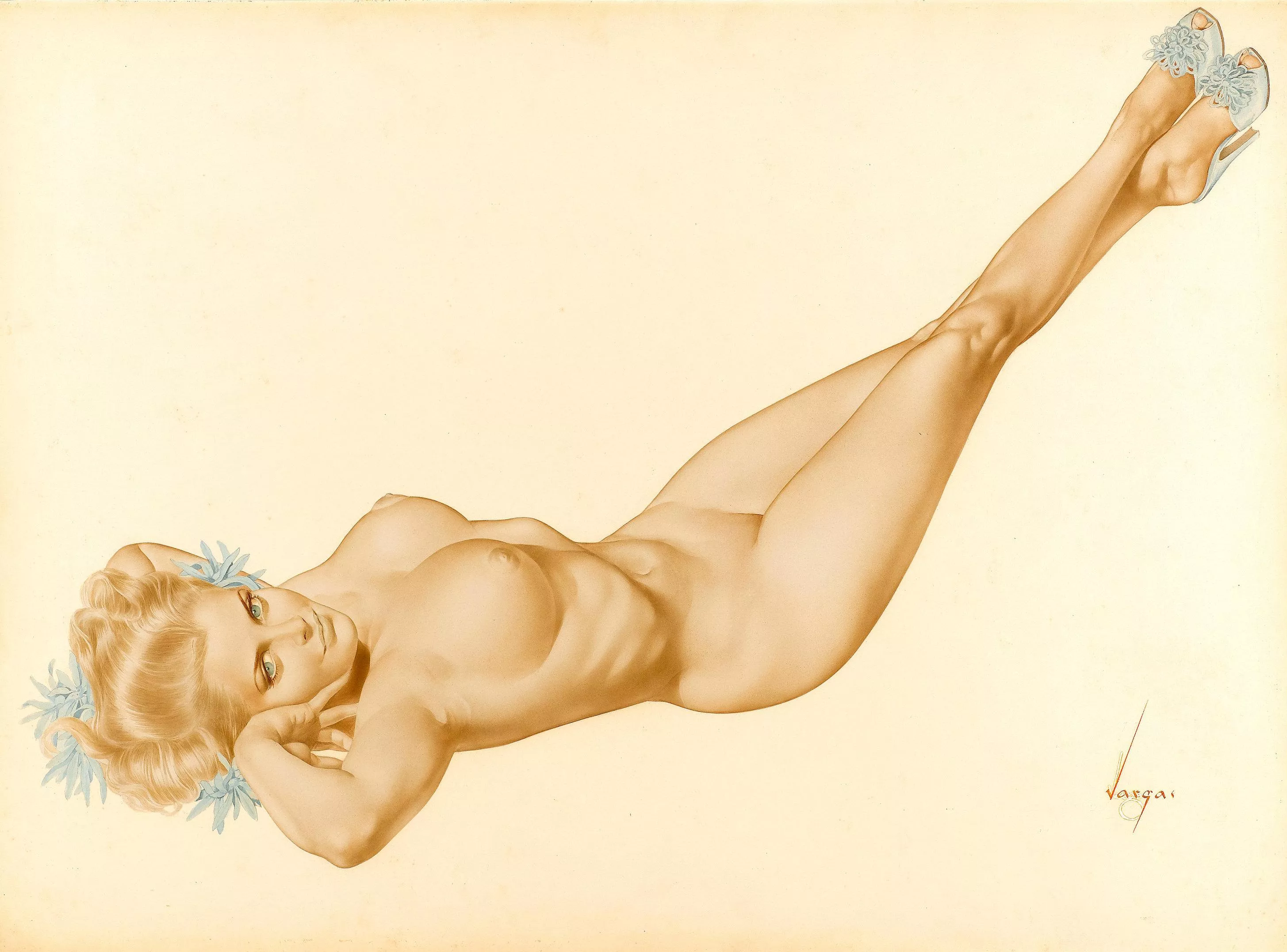 Alberto Vargas art for Playboy (1957)