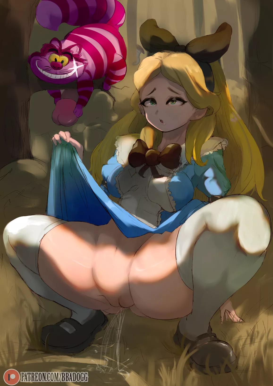 Alice and a Cheshire Cock (Bbadogg)