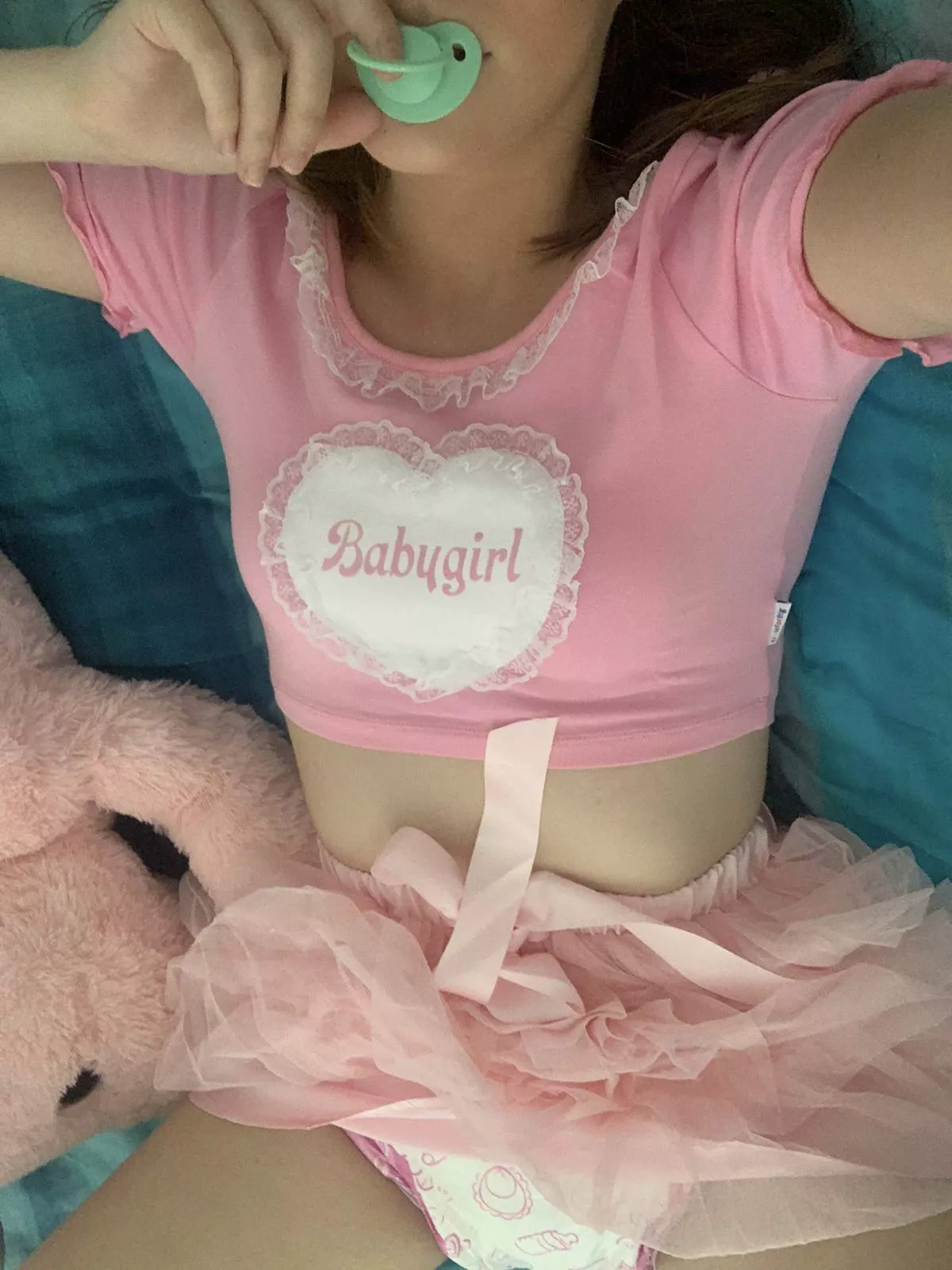 all diapered n pink ðŸ’“ðŸ’•ðŸ’–