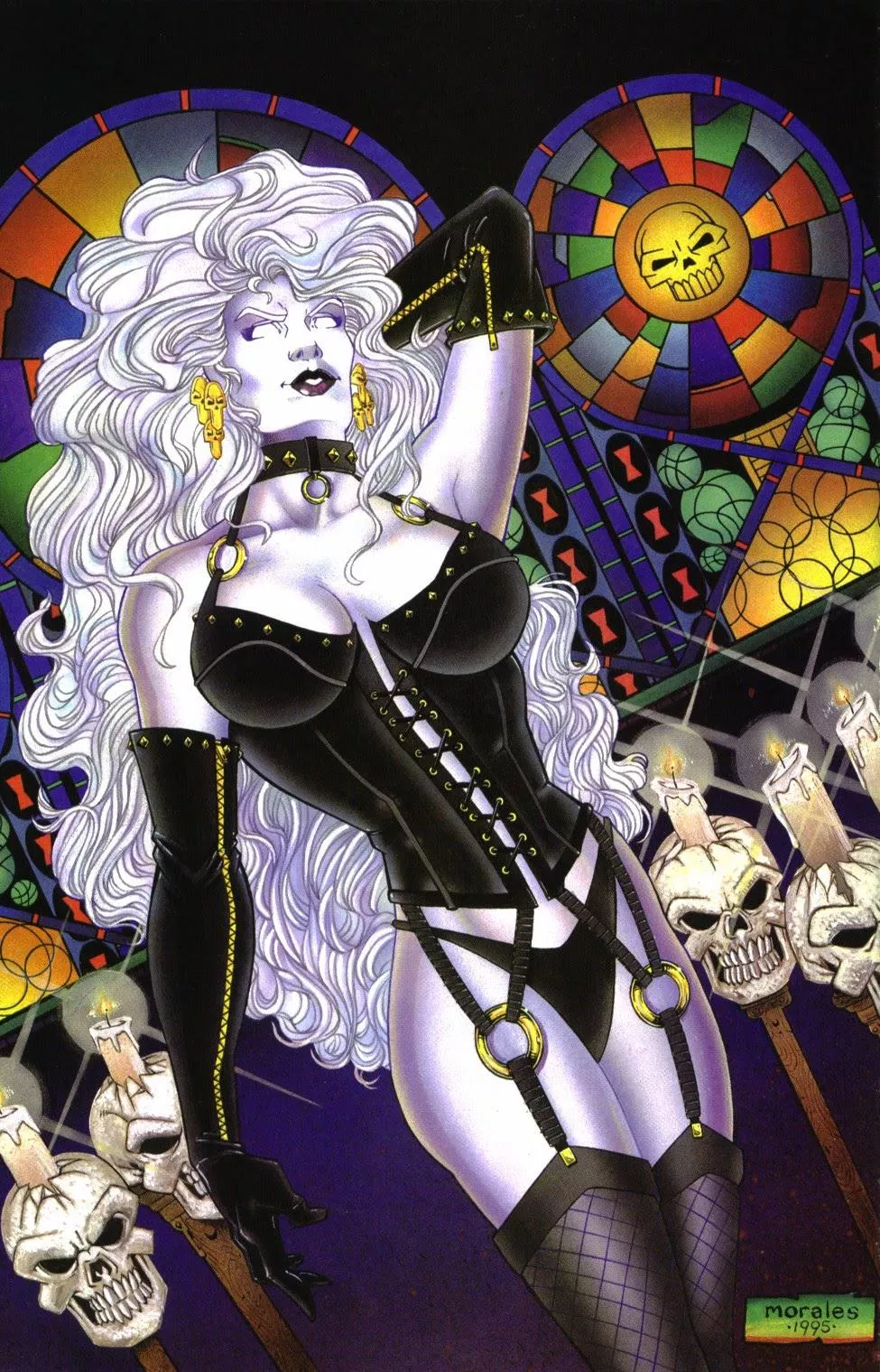 All in black [Lady Death in Lingerie #1]