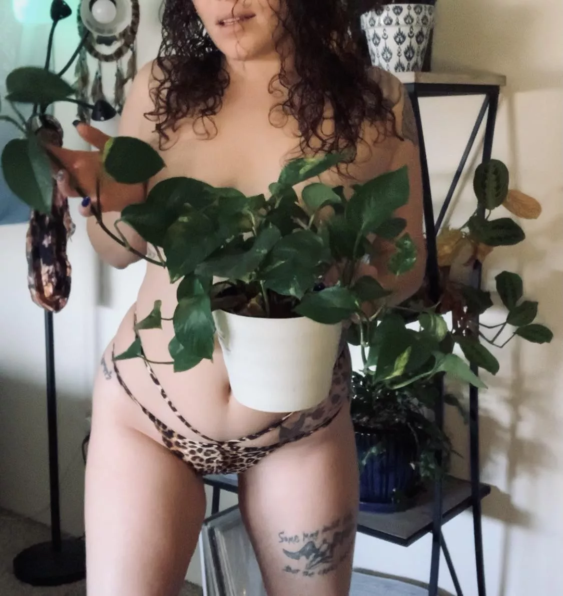 All natural curls, curves, plants... 🔥🤤