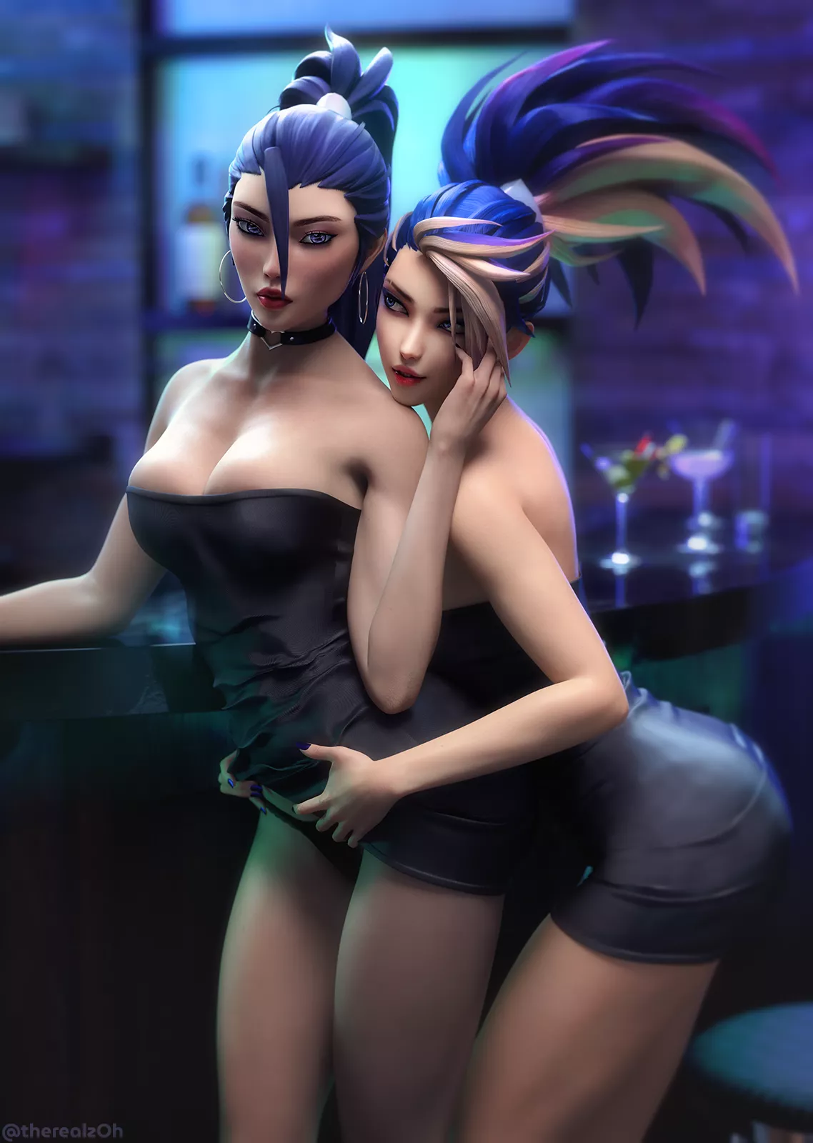 ALL OUT Akali and Kai'Sa enjoying their girls night (therealzOh)