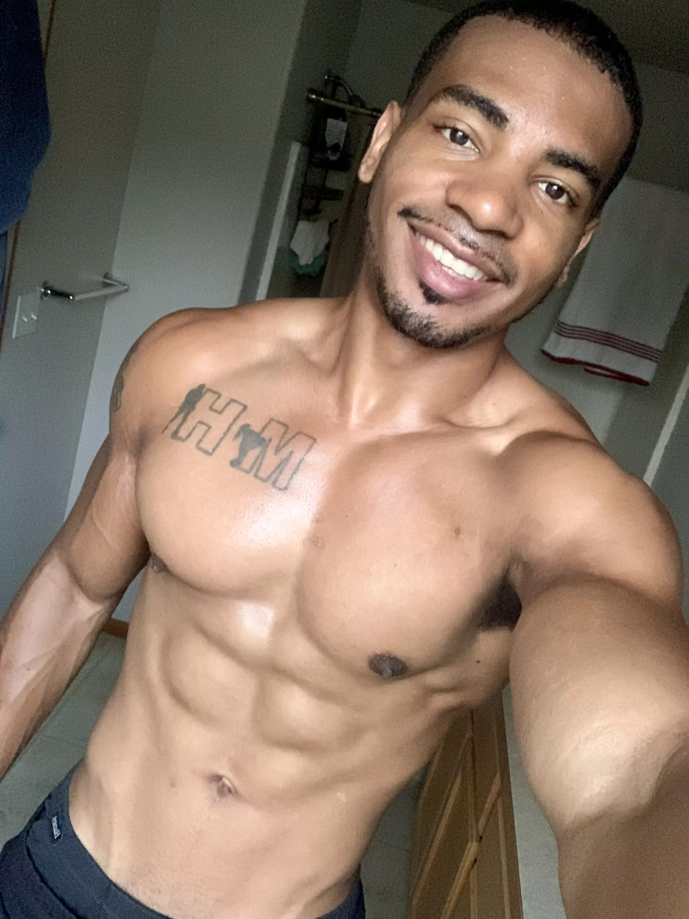 all smiles after (M)y workout