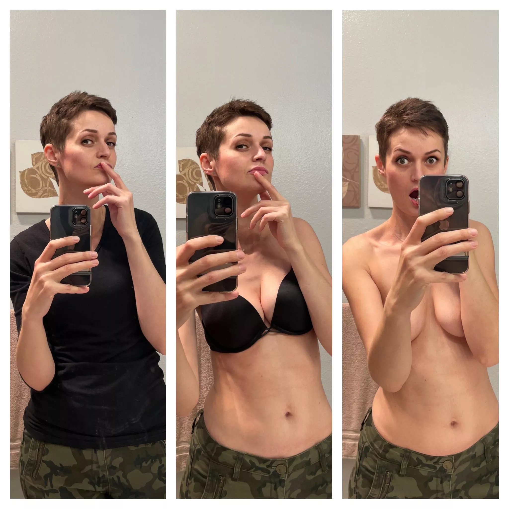 All three are sassy, bossy and goofy. Will that work for you?😂[F38]