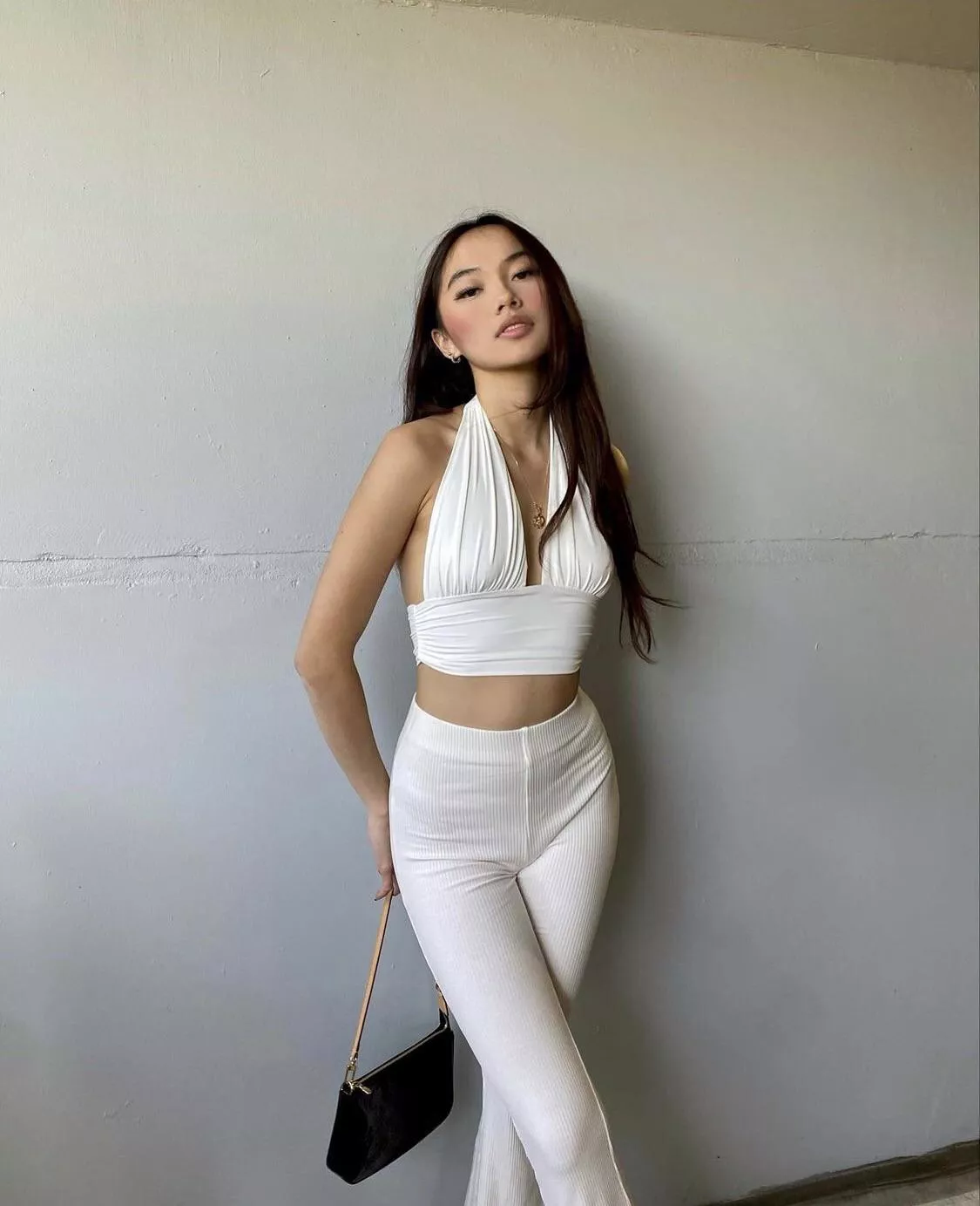 All white