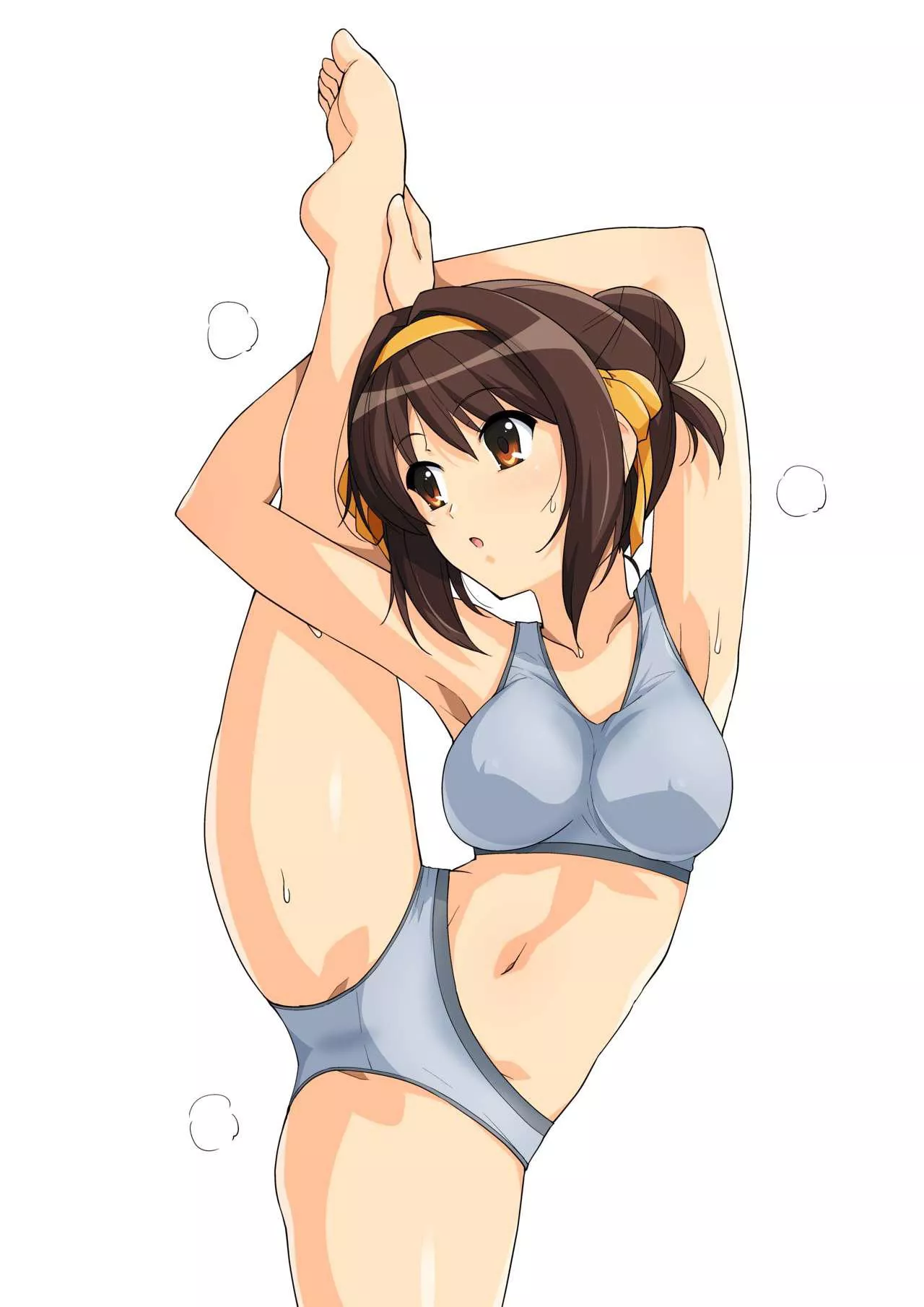 Always be sure to stretch before you start the day [Haruhi Suzumiya]