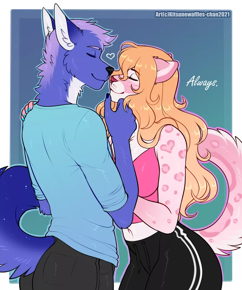 Always. Pic for my partner <3 (Art by myself, Kitsunewaffles-chan on FA)