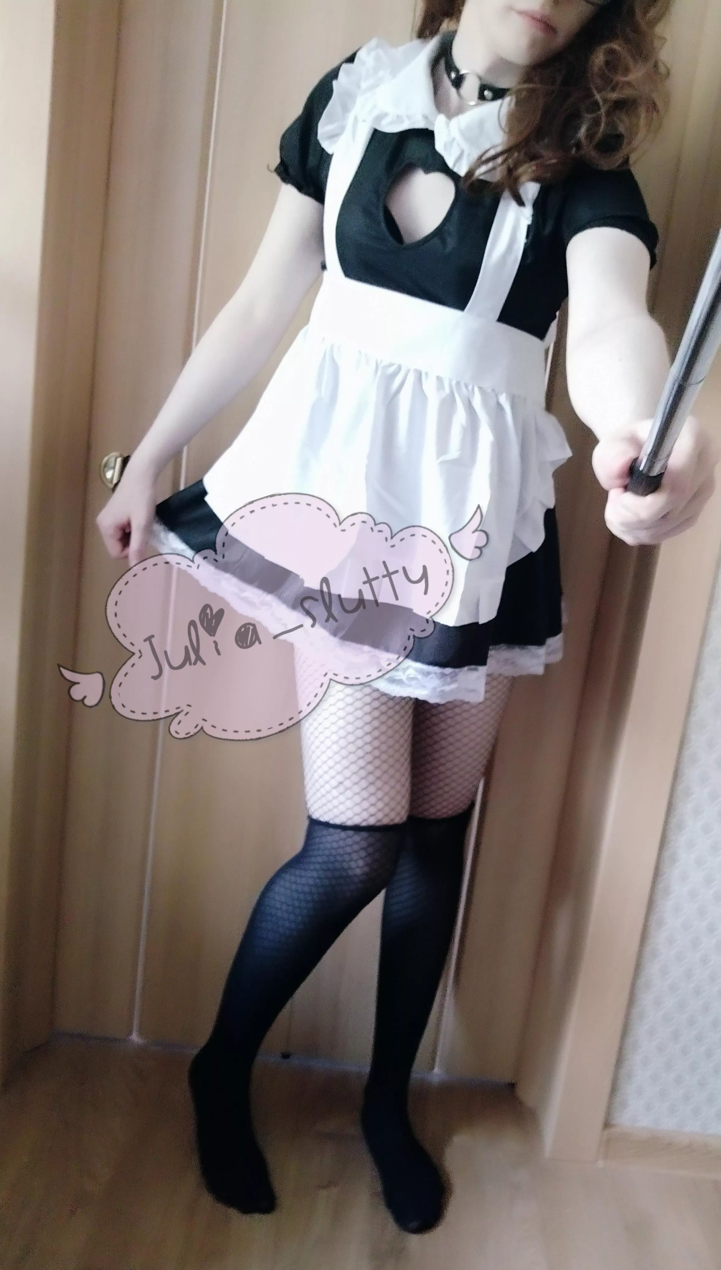 am I looking good in this maid suit?ðŸ’ž