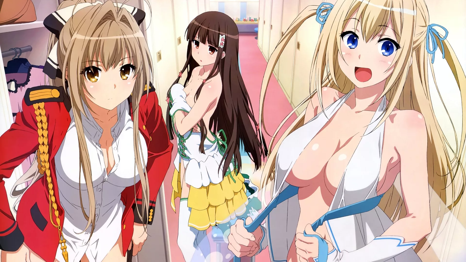 Amagi Brilliant Park girls [1920x1080] (xpost from /r/OtakuVisualArts)