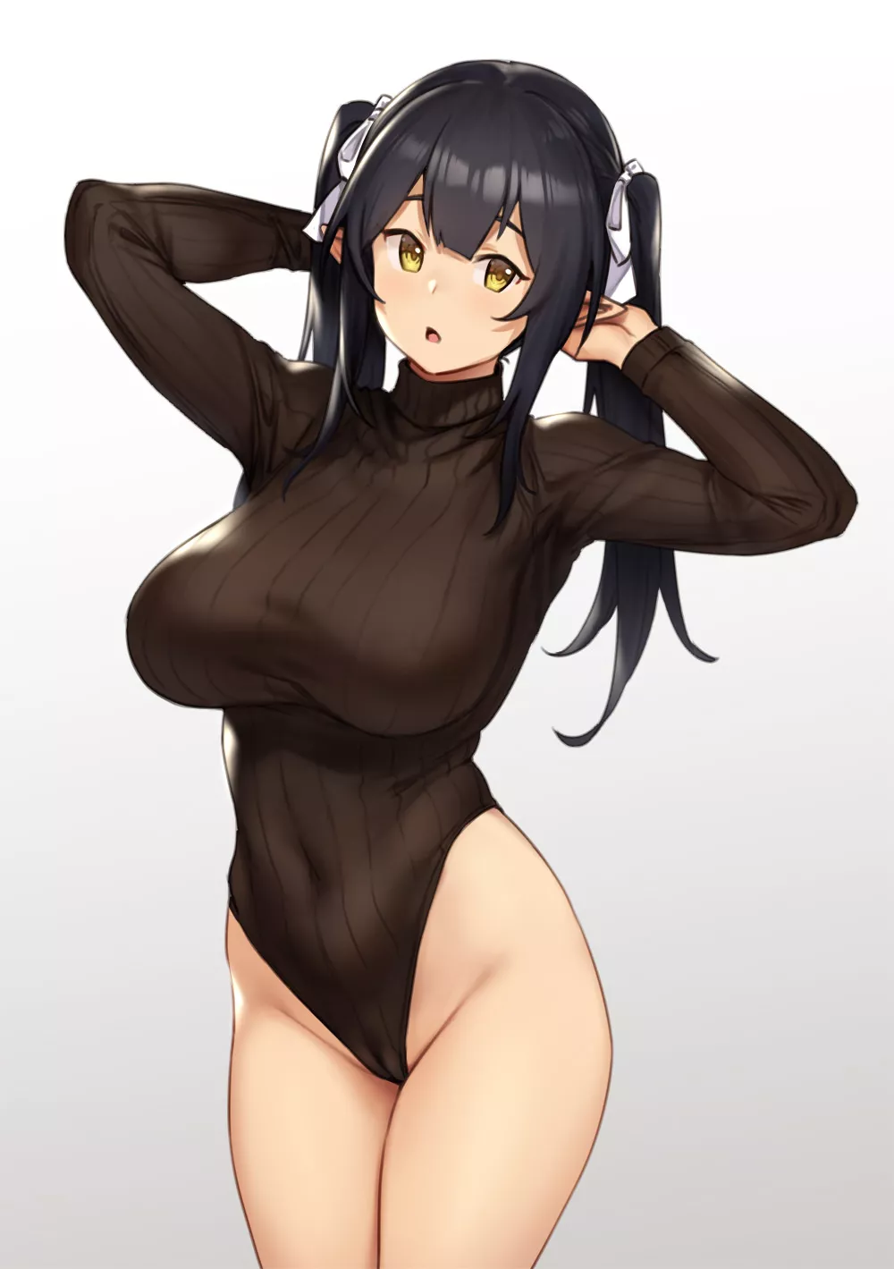 Amber Eyed Elf in a Turtleneck Leotard (Houtengeki) [Original]