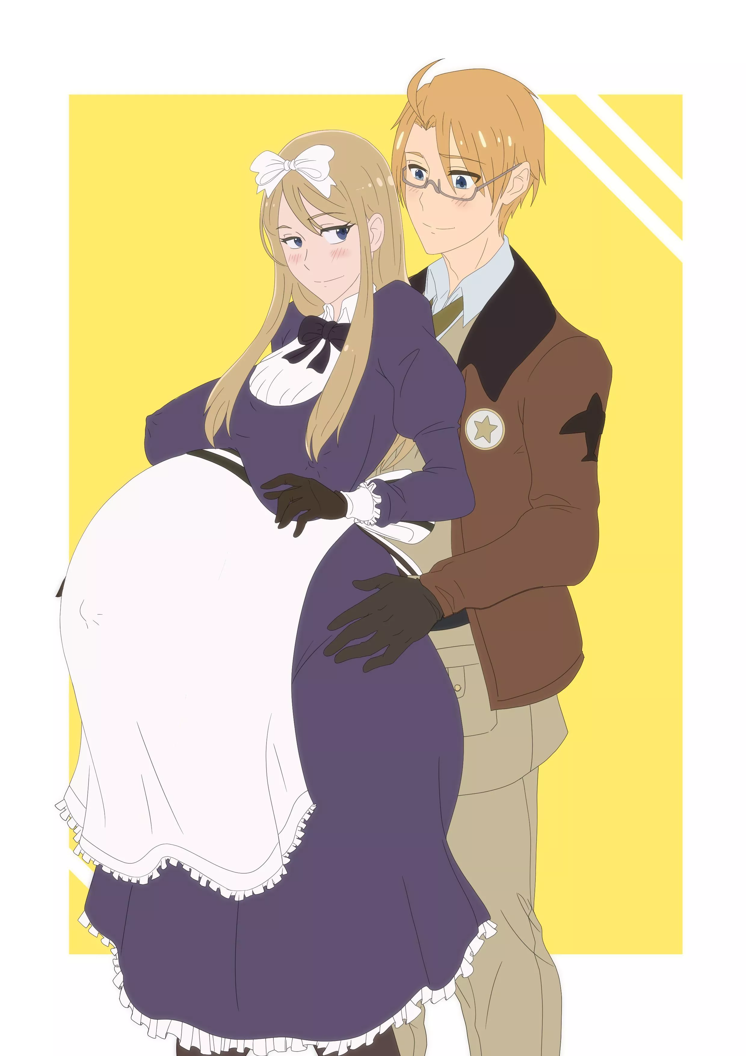 America & Belarus From Hetalia (Artwork by Clone66)