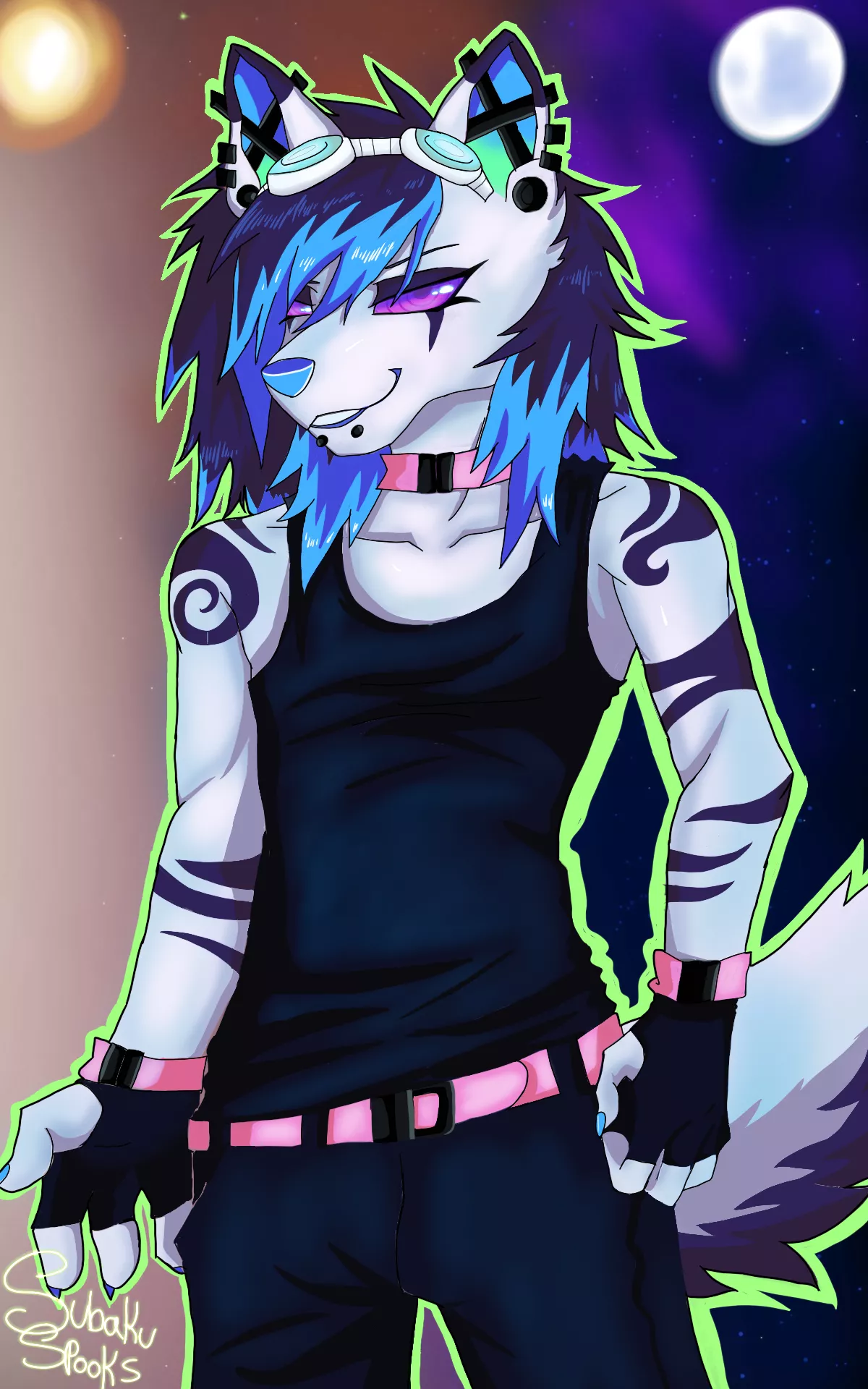 An art piece I did recently of my sona