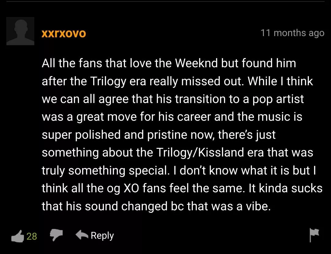 An interesting look into the Weeknd's origins and a synopsis of why the Trilogy era was one of the best parts of his rise to fame.